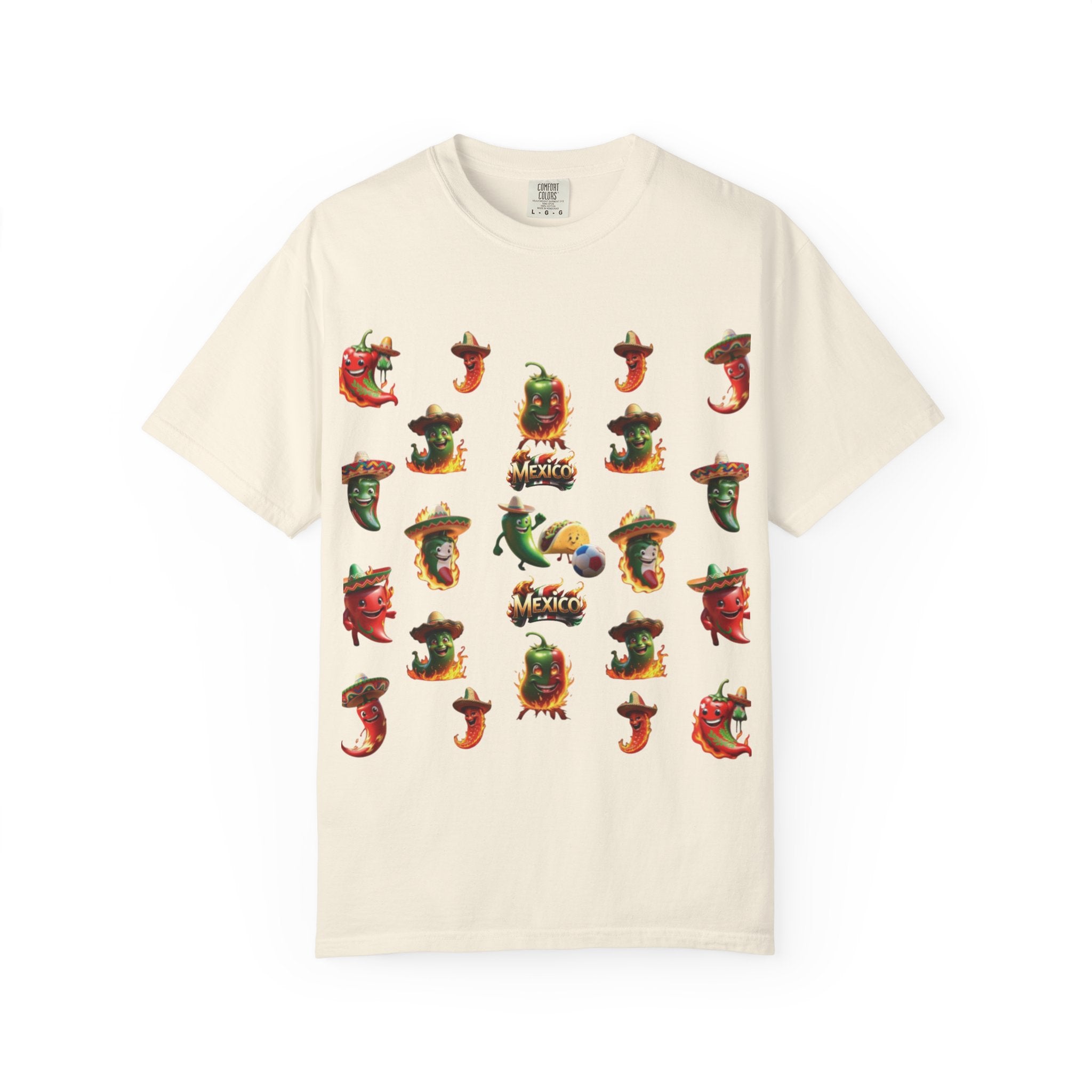 Unisex tie-dyed t-shirt with vibrant Mexican inspiration