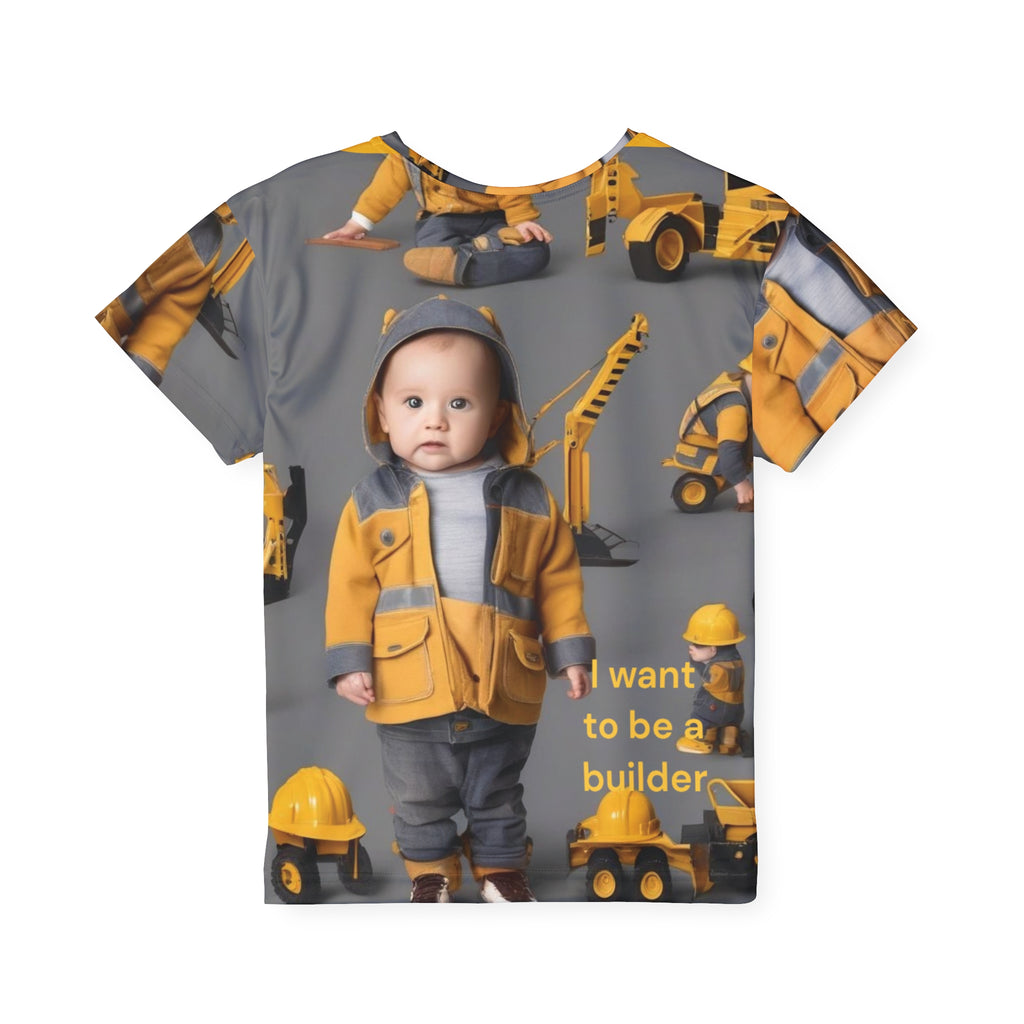 Kids  Jersey Builder Boy T-Shirt , honoring dad