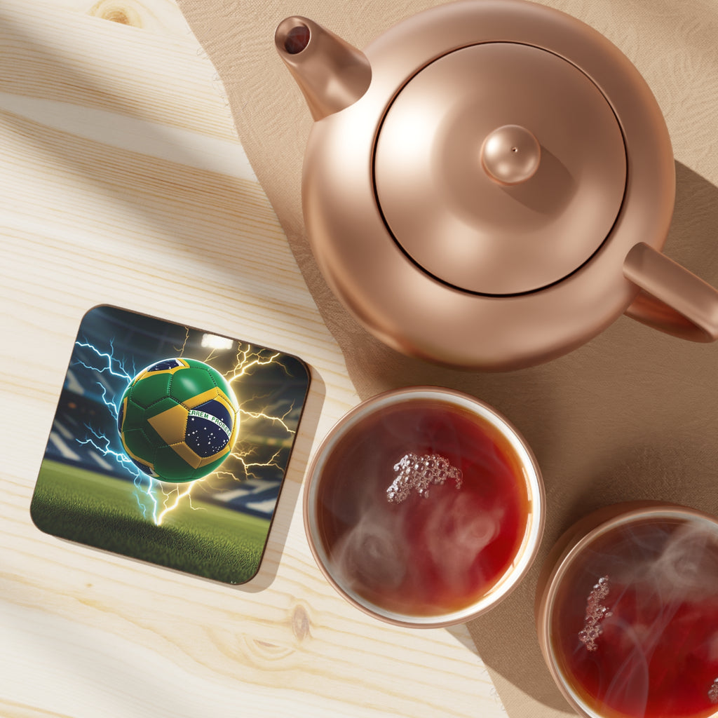 Porta-copos de papelão com tema de futebol - Design relâmpago para fãs de esportes