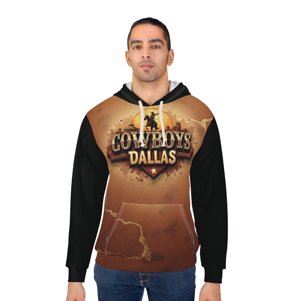 Cowboys Pullover Hoodie | Unisex AOP | Comfortable Sweatshirt , Gift for Him/Her, Tailgating Apparel 