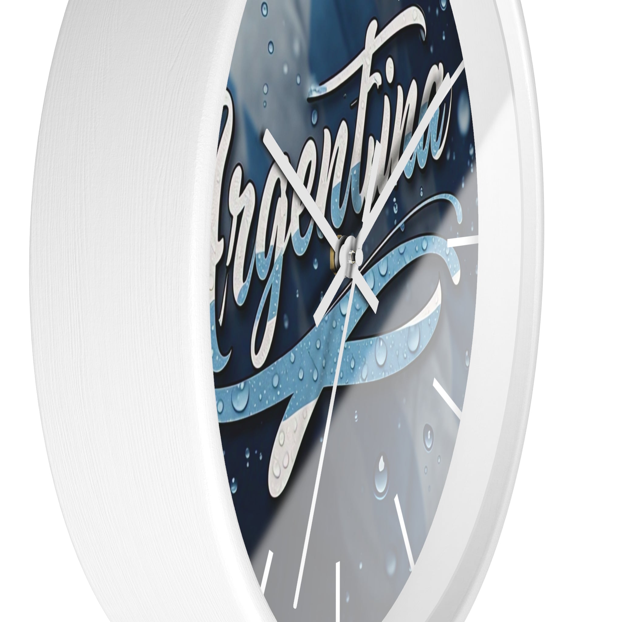 Reloj de pared argentino con temática acuática: elegante decoración para el hogar, mecanismo silencioso, diseño moderno, regalo ideal para