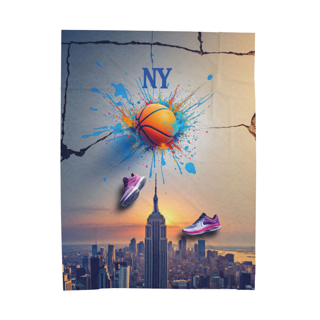 Urban Basketball Velveteen Plush Blanket