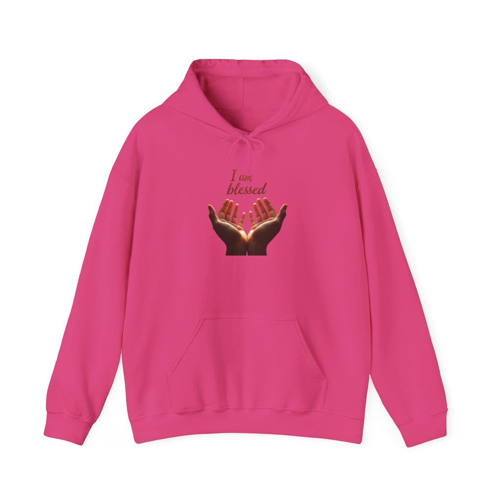 Blessed Hands Unisex Sweatshirt - Cozy Hooded Pullover, Inspirational Gift, Perfect for Gratitude, Faith, and Everyday Comfort