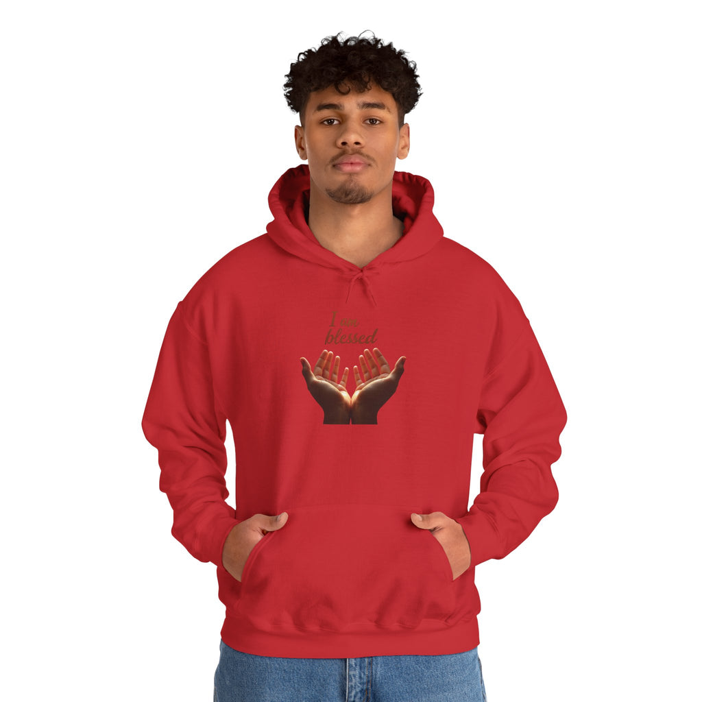 Blessed Hands Unisex Sweatshirt - Cozy Hooded Pullover, Inspirational Gift, Perfect for Gratitude, Faith, and Everyday Comfort