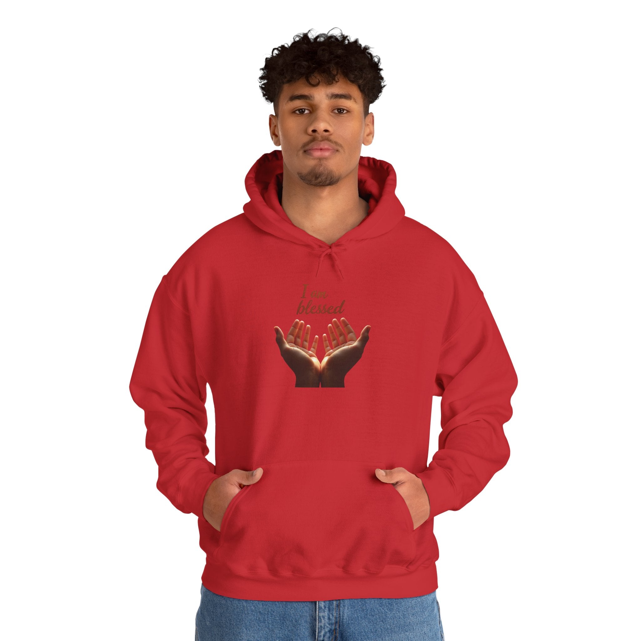 Blessed Hands Unisex Sweatshirt - Cozy Hooded Pullover, Inspirational Gift, Perfect for Gratitude, Faith, and Everyday Comfort