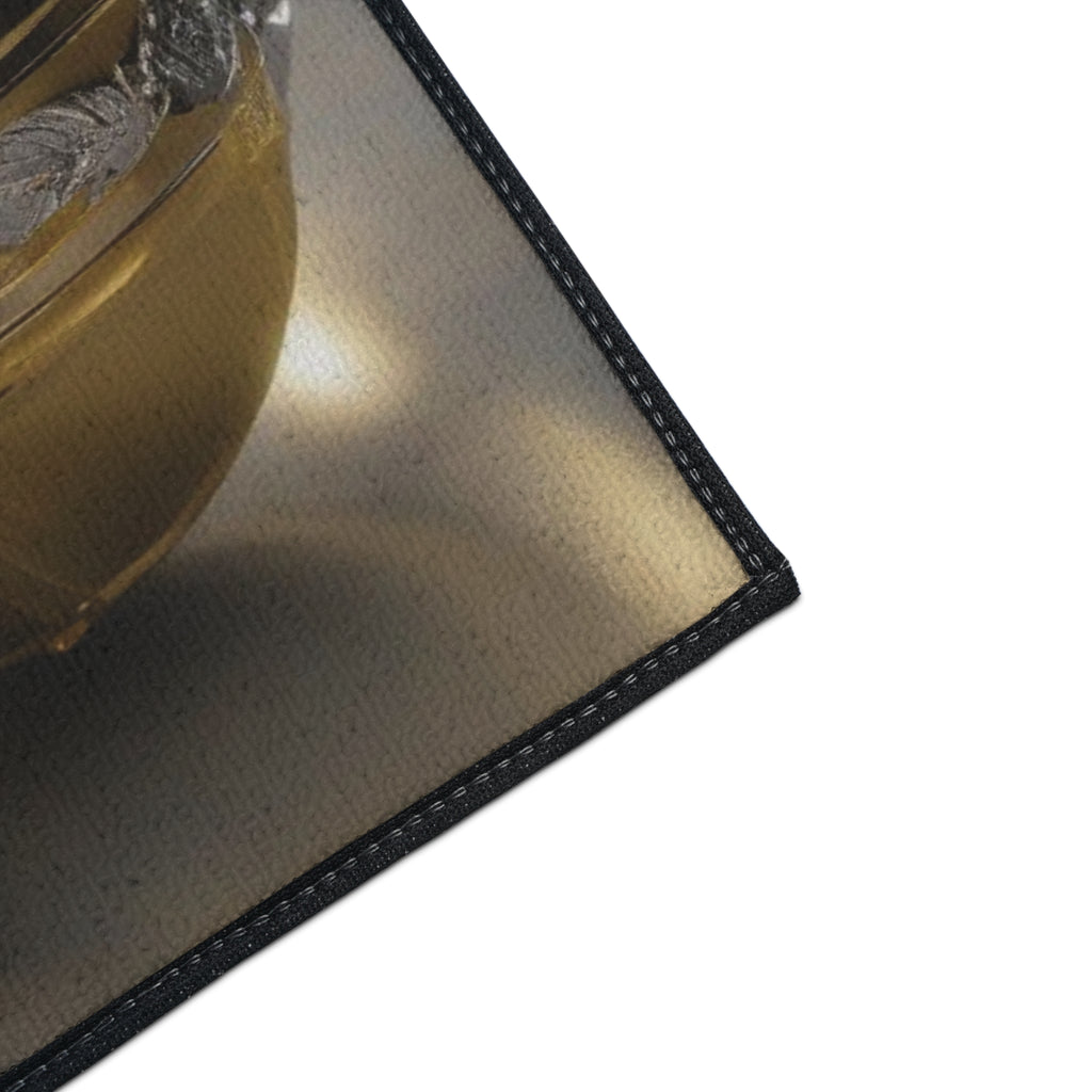 Floor Mat - Beautiful Gold and Silver Ball Design, Durable Mat - Perfect Gift Idea 