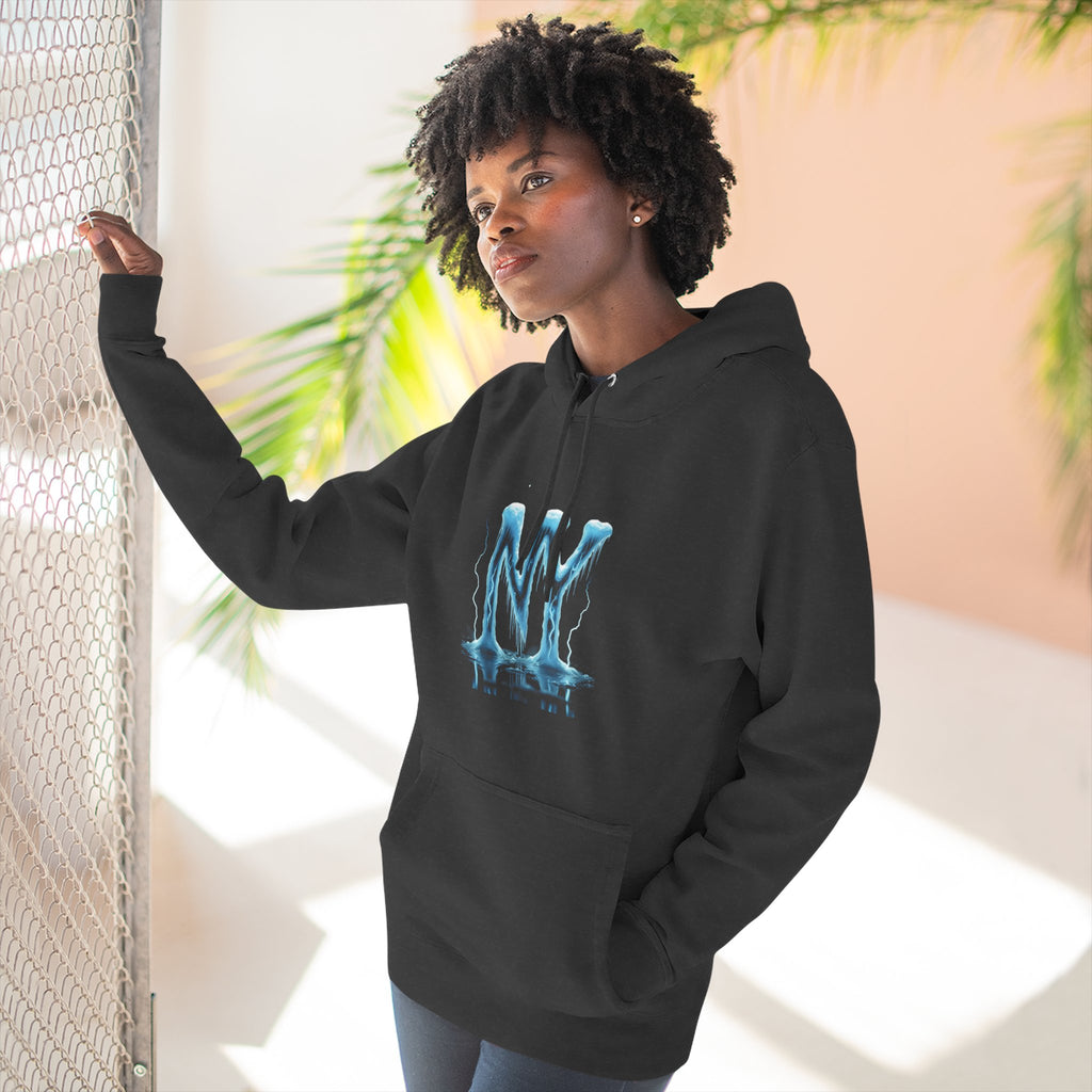 Fleece Hoodie with NY Graphic, Cozy Sweatshirt for Everyday Wear, Stylish Gift for Him/Her, Perfect for Winter, Streetwear Apparel