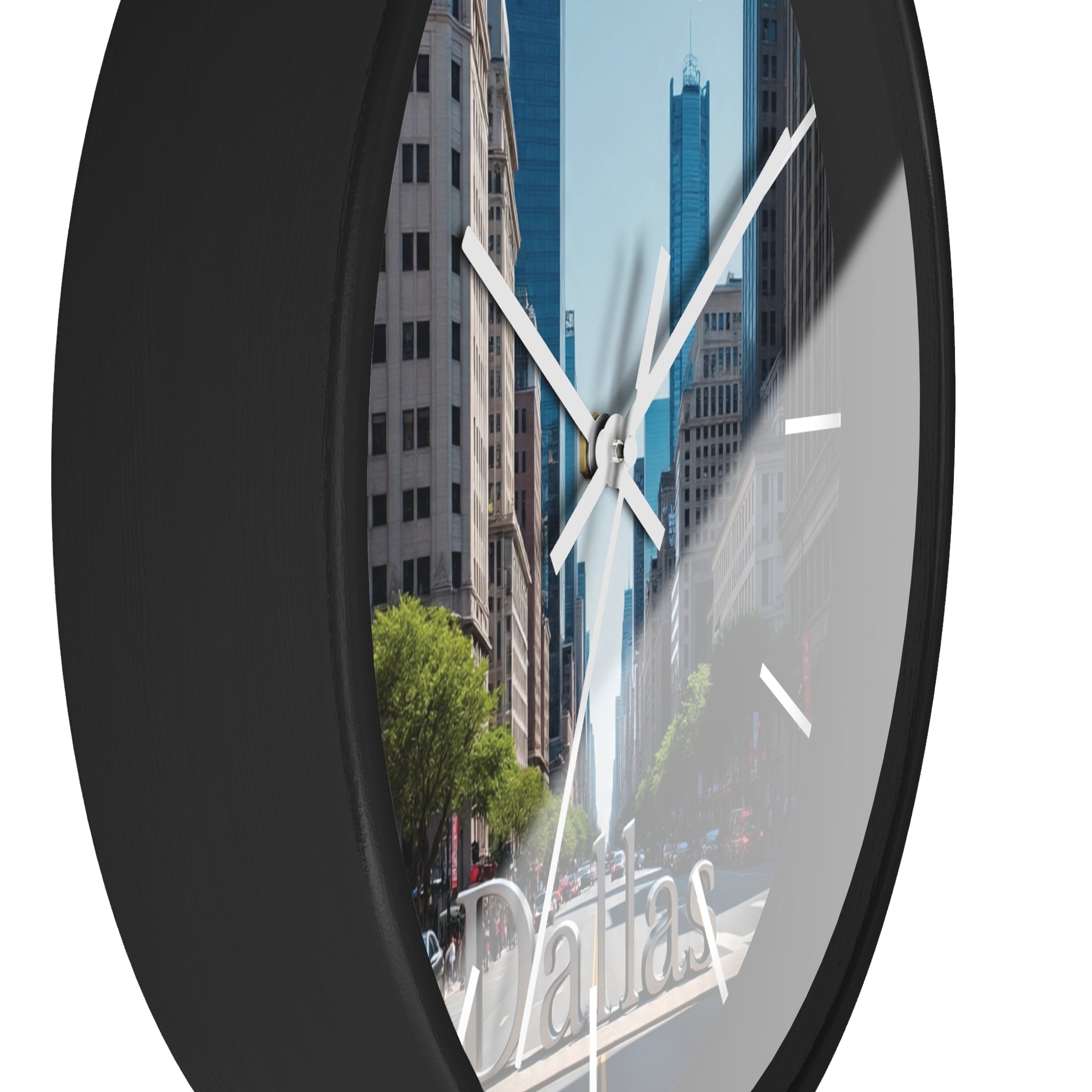 Dallas Cityscape Wall Clock - Urban Home Decor, Modern Wall Art, Gift for City Lovers, Office Decor, Dallas Souvenir