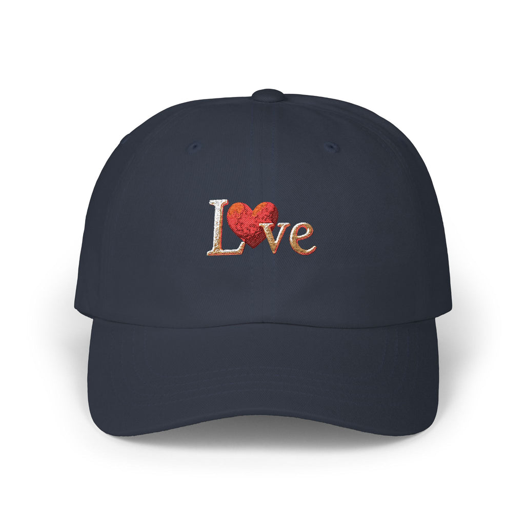 Romantic Love Dad Cap, Casual Hat, Gift for Father's Day, Outdoor Accessory, Summer Style, Embroidered Love Cap