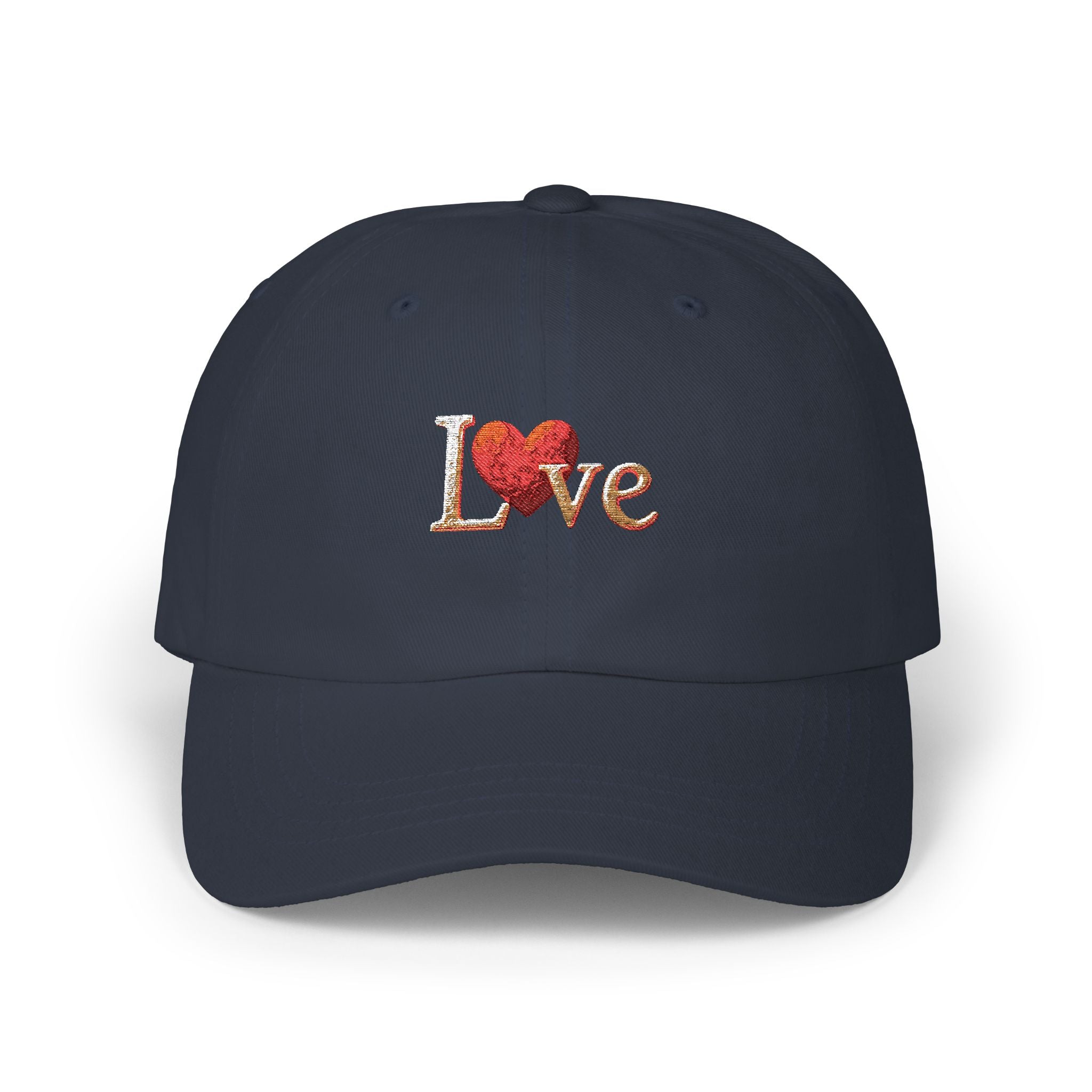 Romantic Love Dad Cap, Casual Hat, Gift for Father's Day, Outdoor Accessory, Summer Style, Embroidered Love Cap