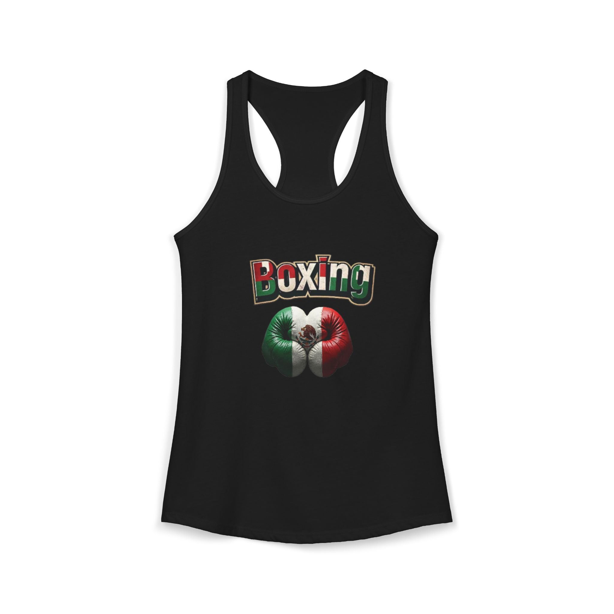 Camiseta sin mangas con espalda deportiva para mujer con temática de boxeo: perfecta para entusiastas del deporte