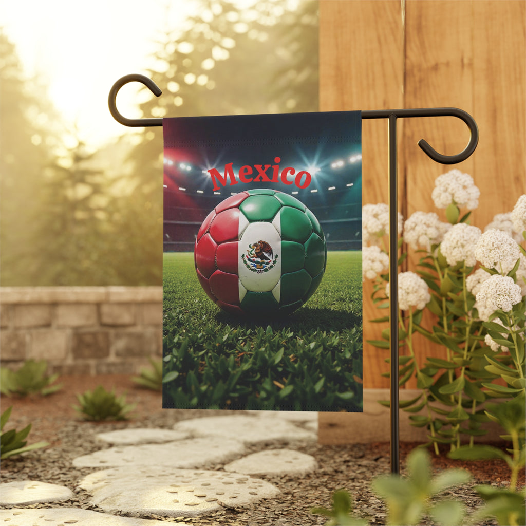 Mexico Soccer Garden Flag – Patriotic Football Yard Banner