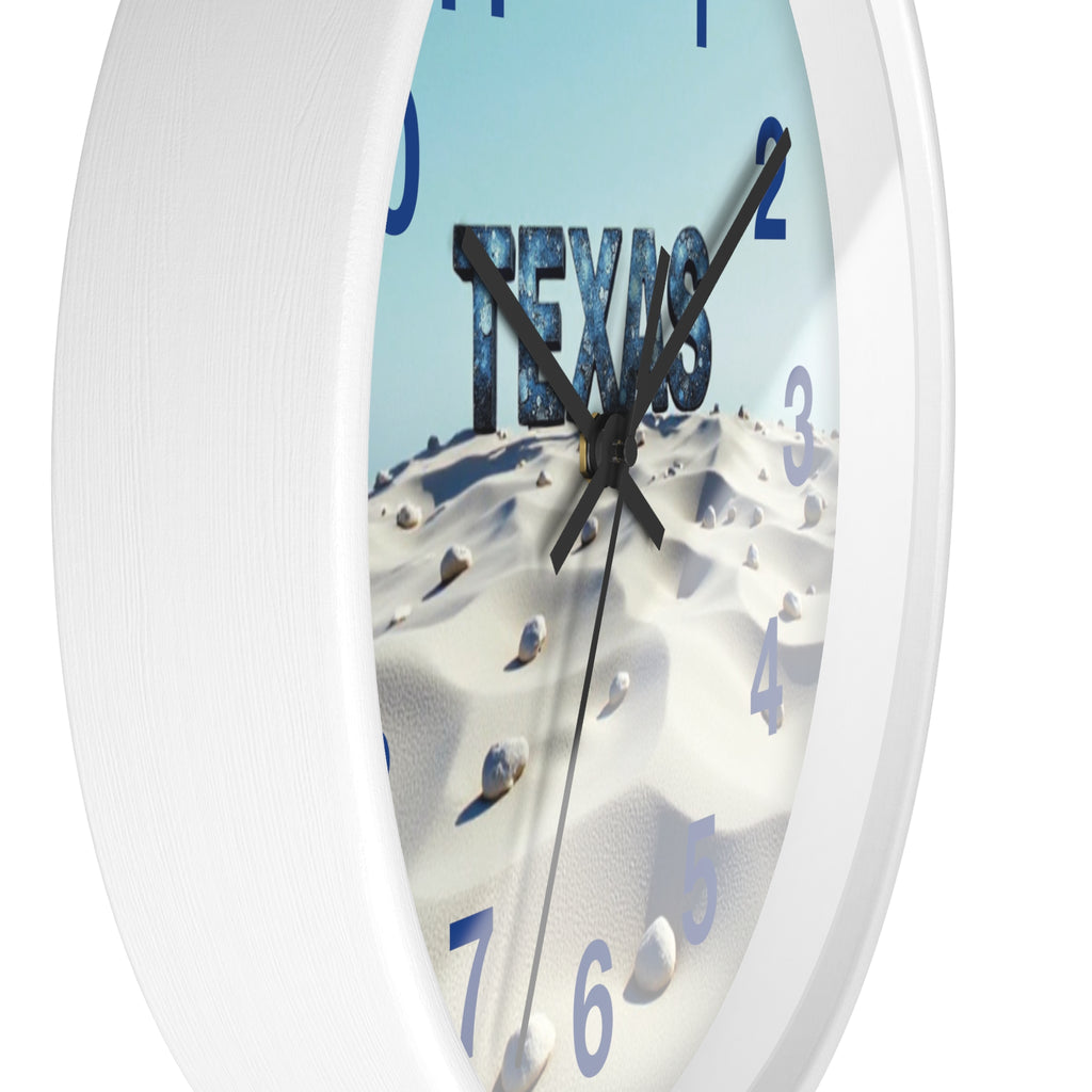 Texas Desert-Themed Wall Clock, Unique Home Décor, Gift for Texas Lovers, Beach Vibe Clock, Country Home Accent