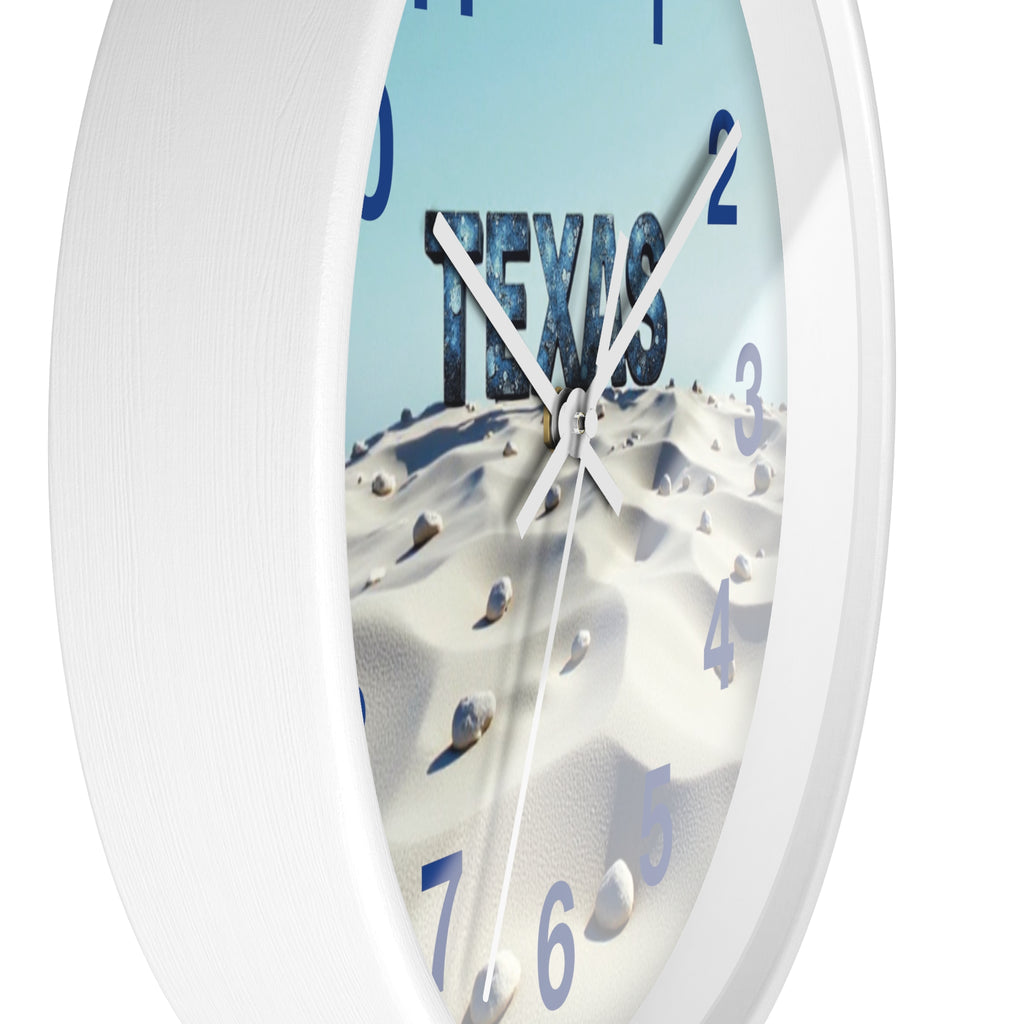 Texas Desert-Themed Wall Clock, Unique Home Décor, Gift for Texas Lovers, Beach Vibe Clock, Country Home Accent 
