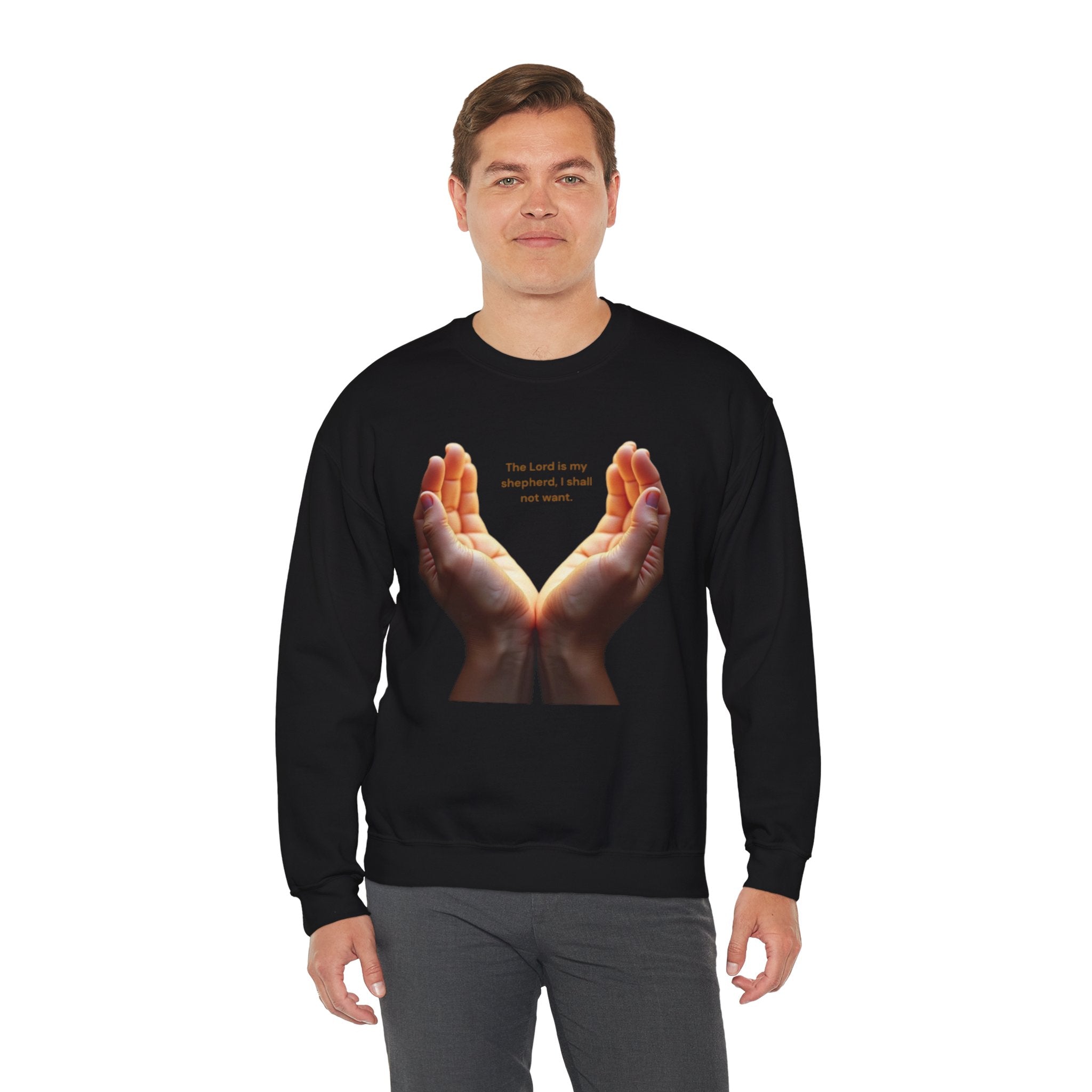 Heartfelt Hands Crewneck Sweatshirt, Inspirational Sweatshirt, Gift for Friends, Cozy Layer, Intention Sweatshirt, Relaxed Fit