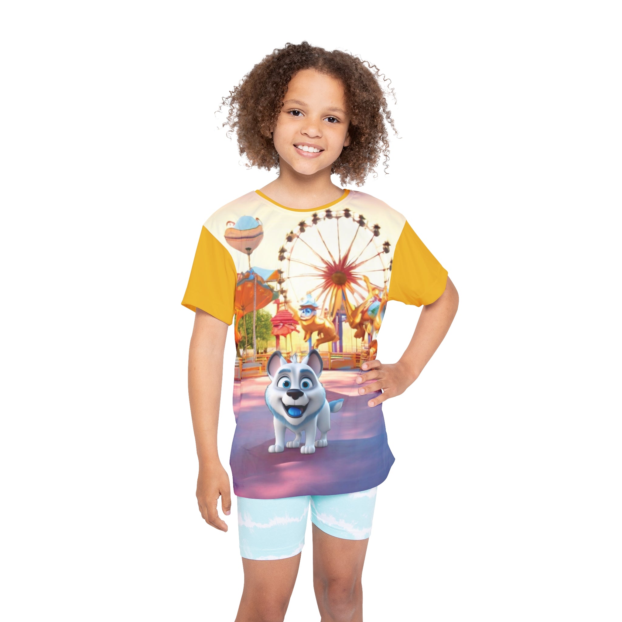 Kids T-Shirt Happy Dog Amusement Park Gift