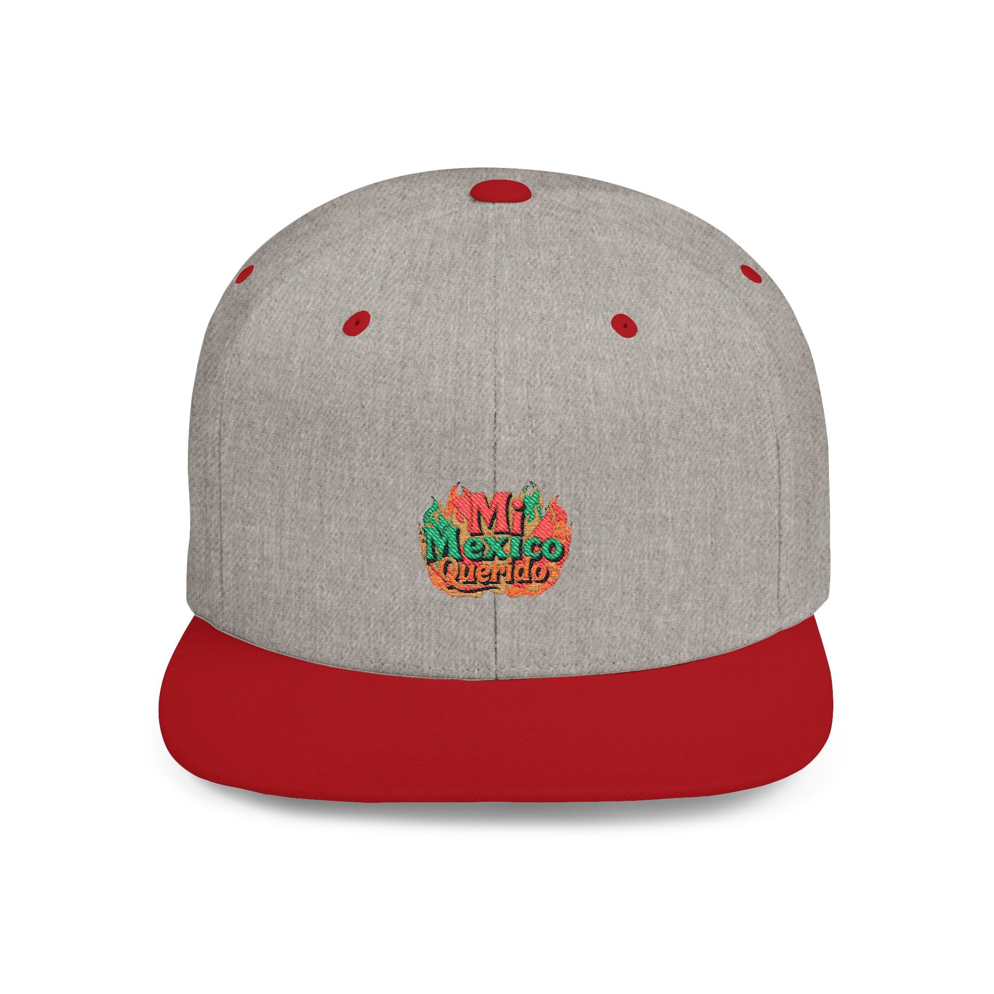 Gorra Snapback de visera plana - Gorra bordada "Mi México Querido" para amantes de la aventura