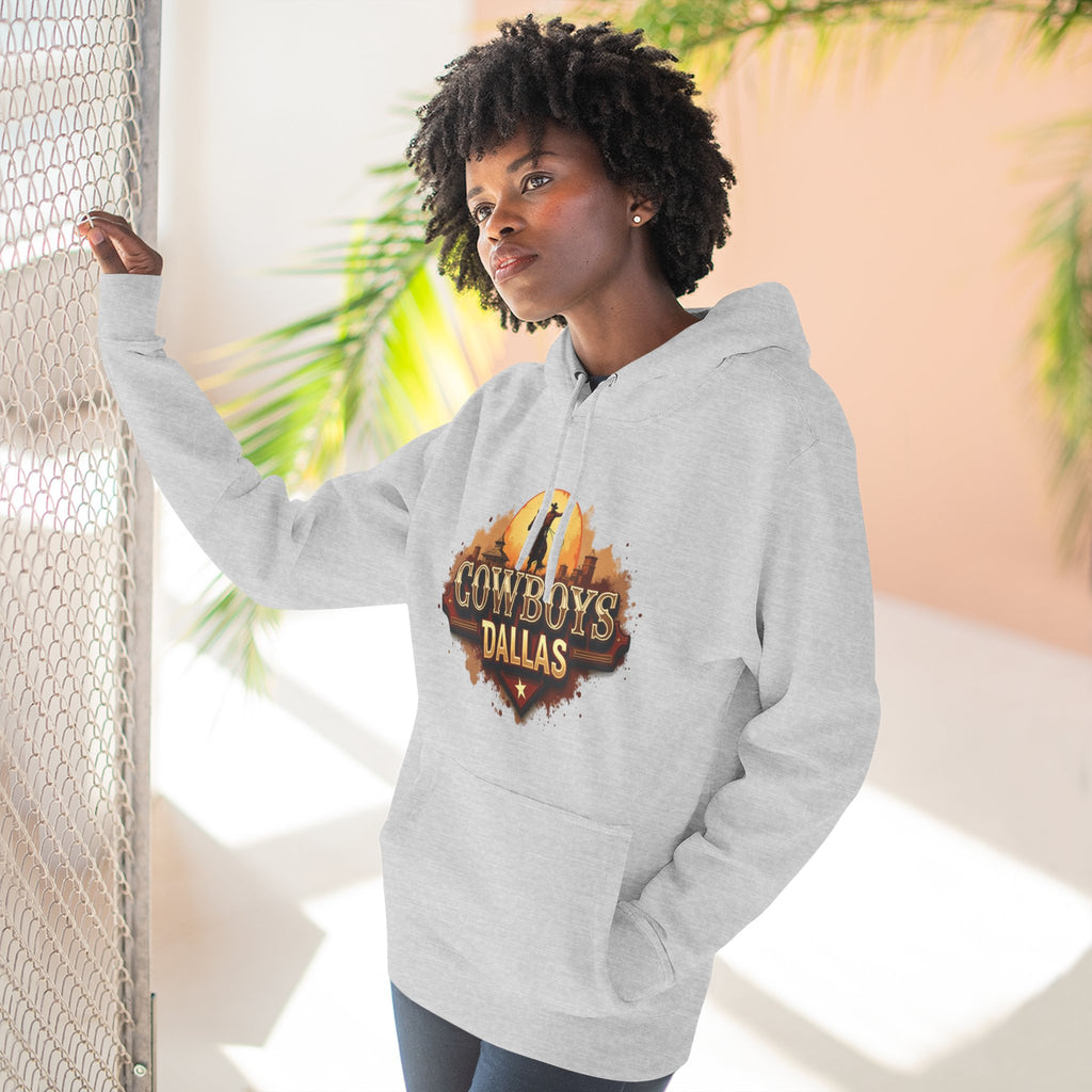 Cowboys Fleece Hoodie, Cozy Sports Apparel, for Gifts, Game Day Outfit, Casual Streetwear, Unisex Hoodie 