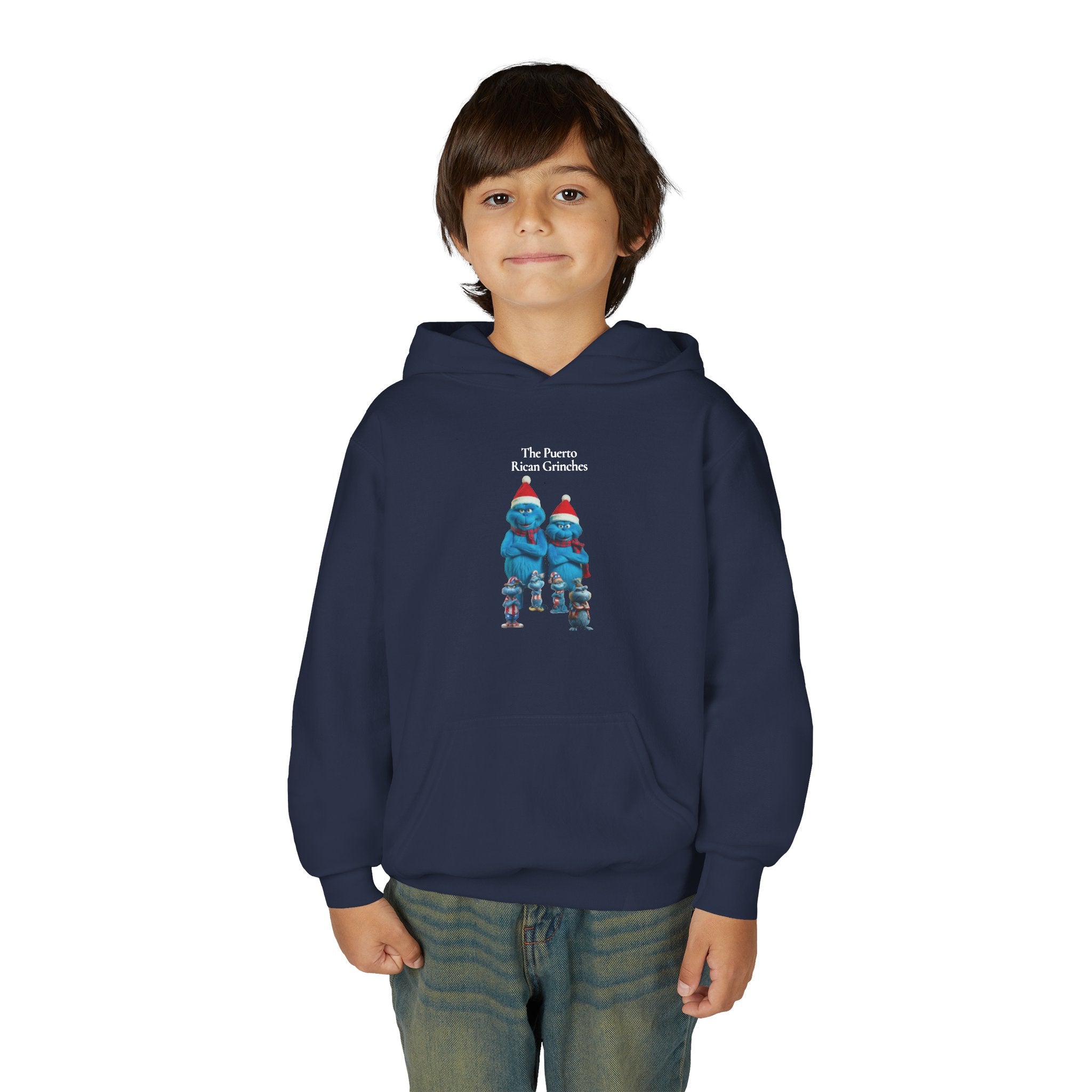 Youth Hoodie —The Puerto Rican Grinches' Holiday Graphic   Sweatshirt