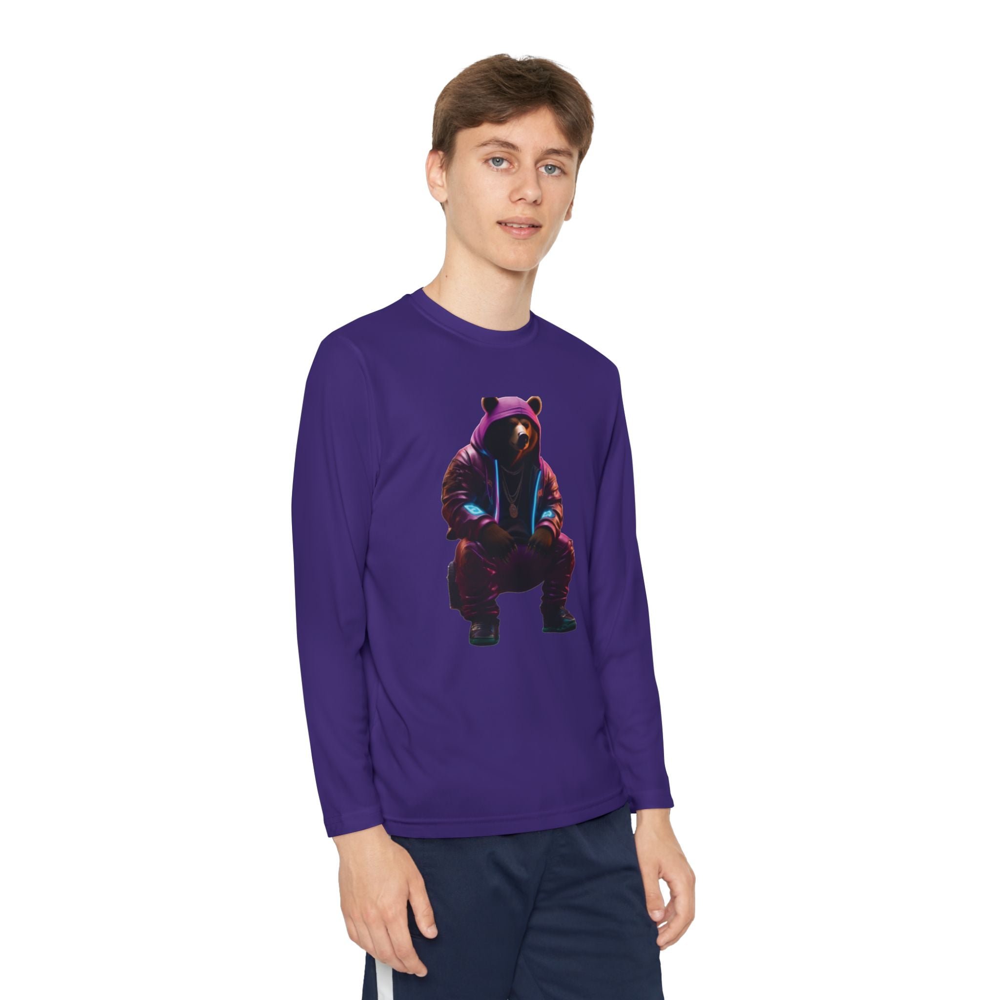 Youth T-Shirt Cute Bear Design for Girls