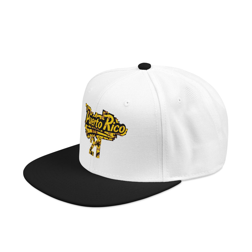 Gorra Snapback Puerto Rico 21: elegante gorra bordada para celebraciones de verano