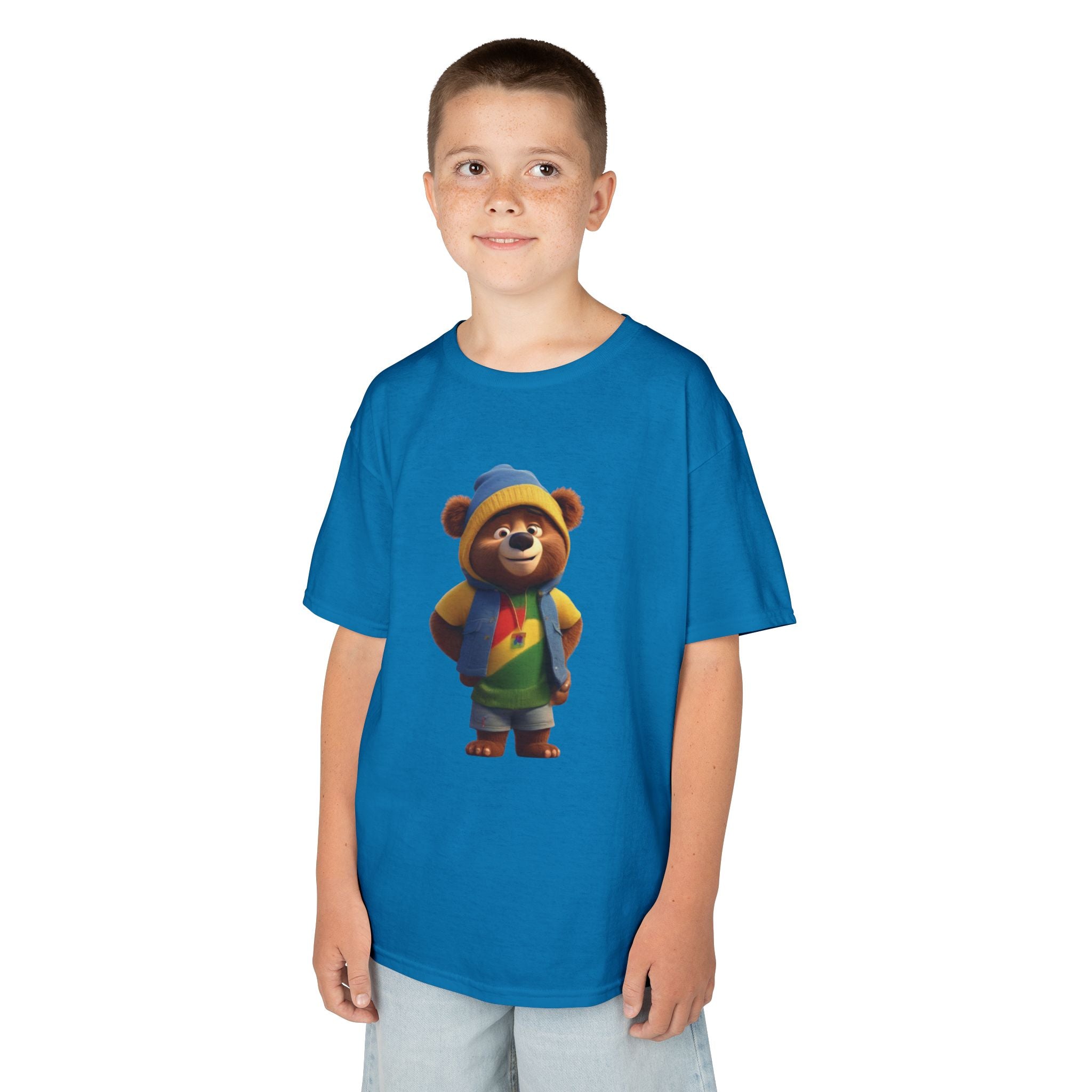 Kids T-Shirt Bear Image Funny Gift for Christmas or Birthdays 
