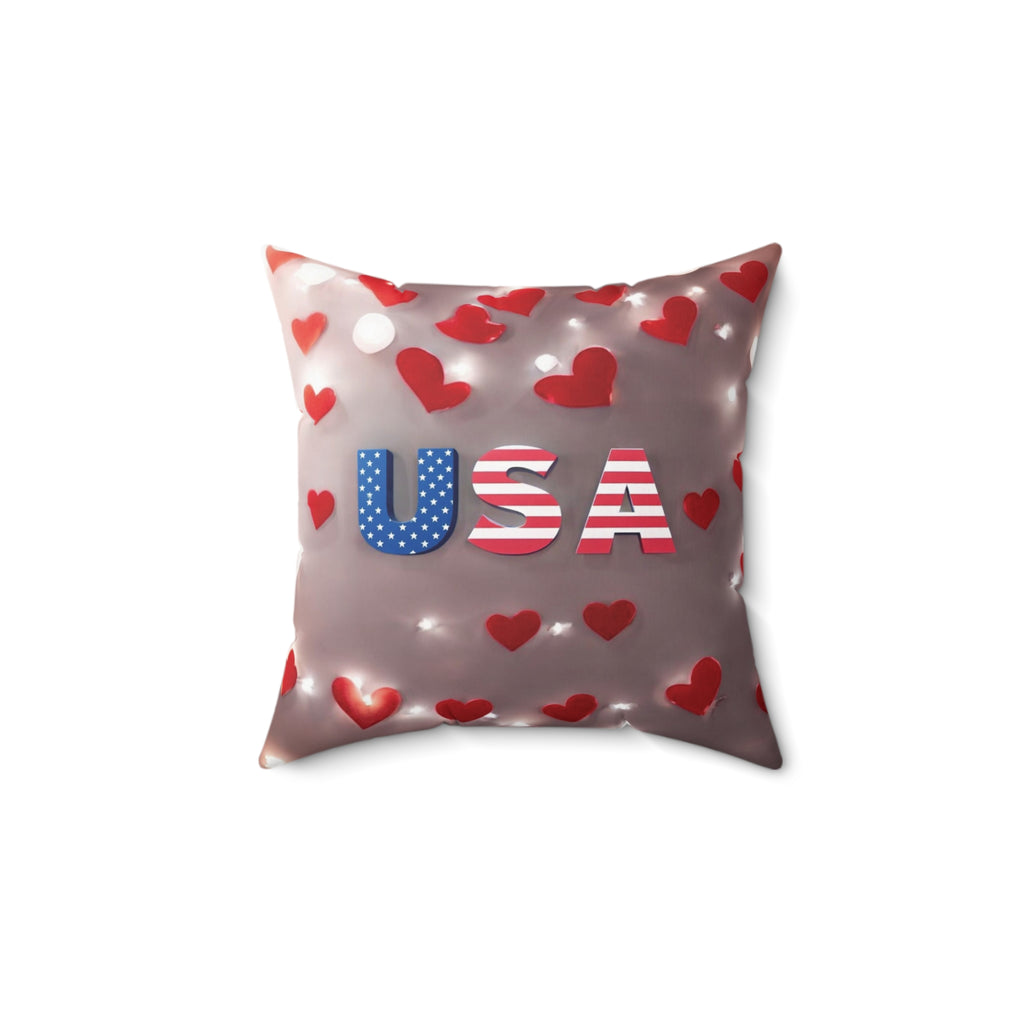 Spun Polyester Square Pillow