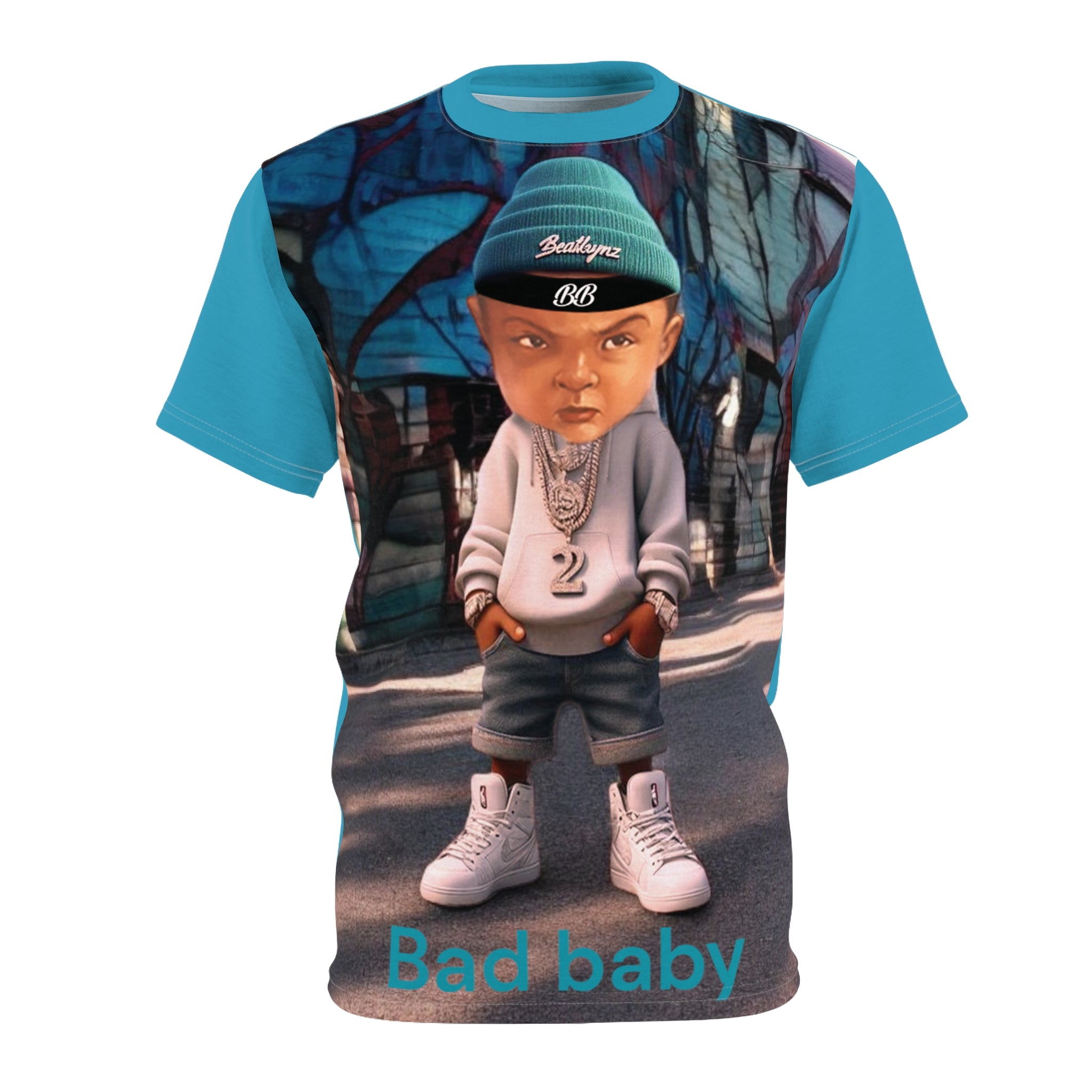 Cut &amp; Sew Men's Tee - Bad Baby Brand - Christmas Gift Idea