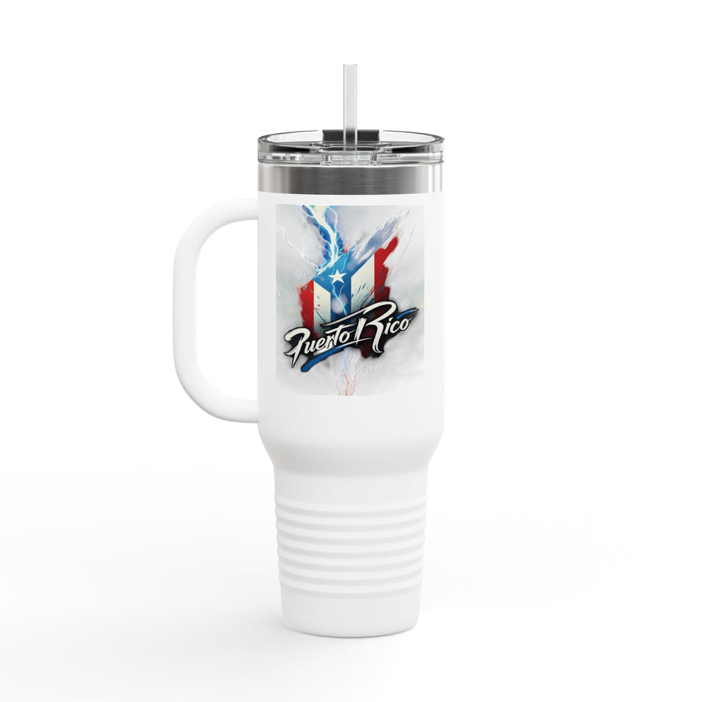 Taza de viaje con aislamiento puertorriqueño