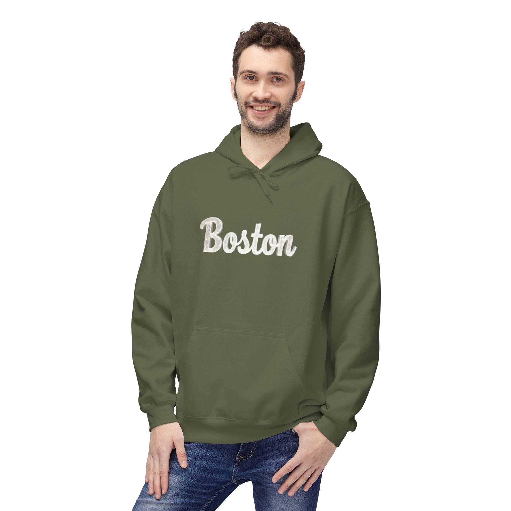 Cozy Unisex Fleece Hoodie with 'Boo' Design, Casual Wear, Gift for Halloween, Fall Fashion, Everyday Comfort, Perfect for Teens and Adults 