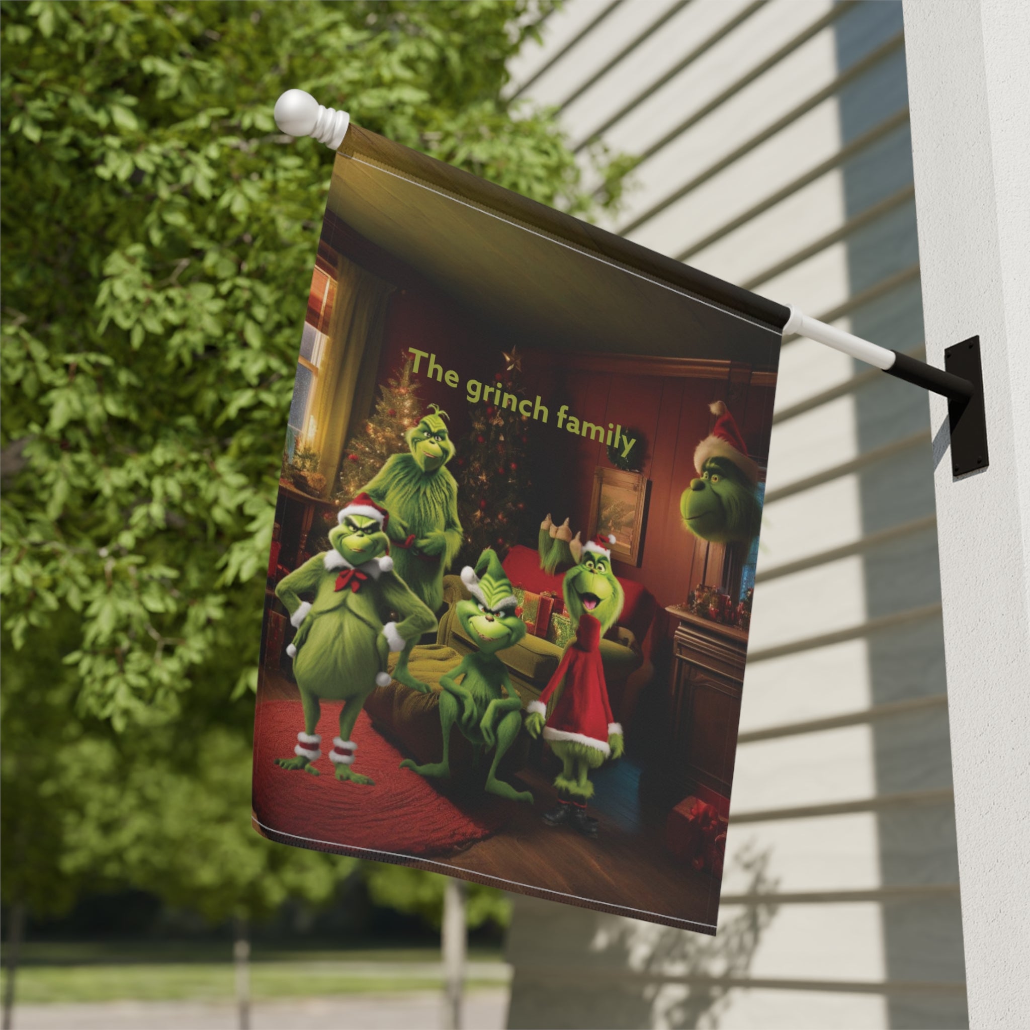 Banner - Grinch Family Garden & House Welcome Sign