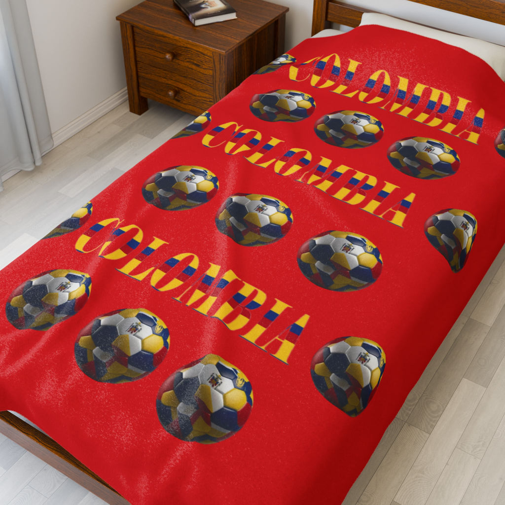 Manta de terciopelo de felpa - Diseño colombiano