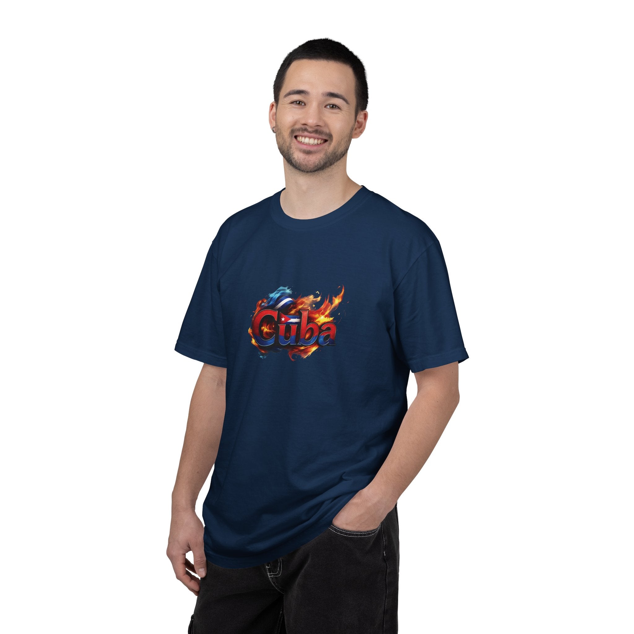 Camiseta teñida con llama cubana