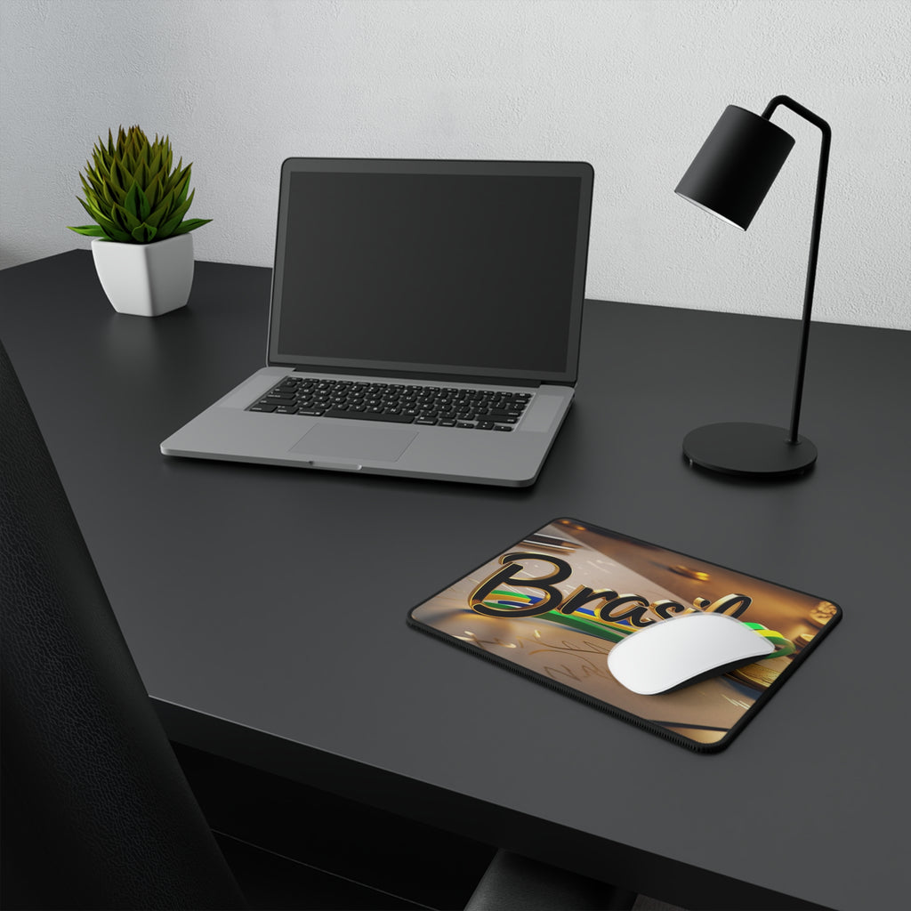 Non-slip gamer mouse pad inspired by Brazil - perfect present for Brazilian gamers and enthusiasts