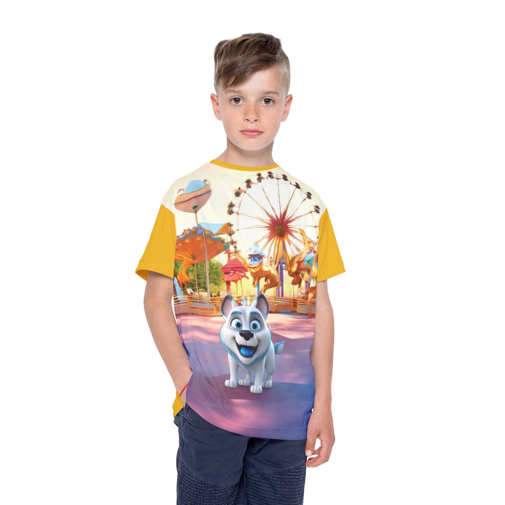 Kids T-Shirt Happy Dog Amusement Park Gift