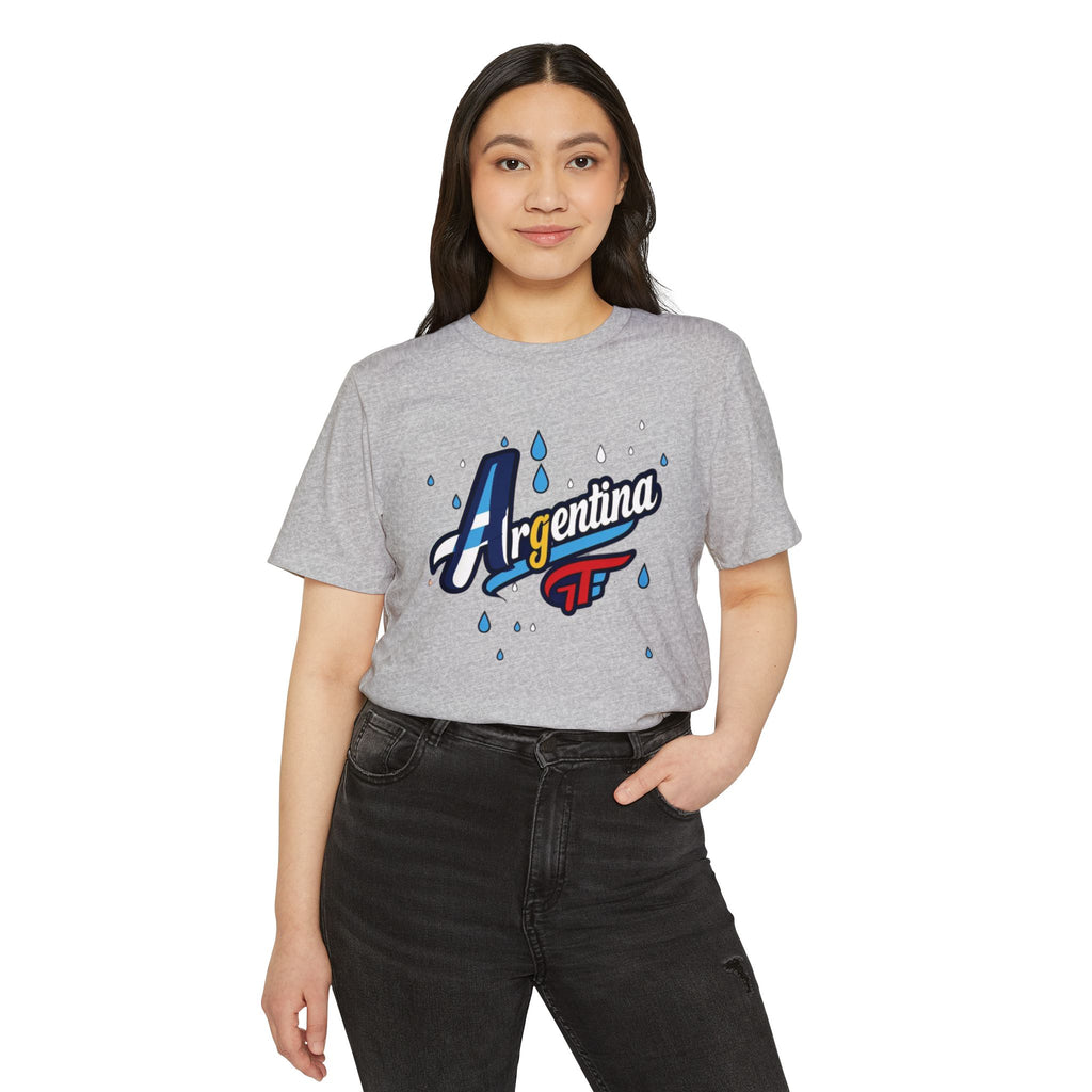 Camiseta gráfica Argentina - Moda unisex ecológica