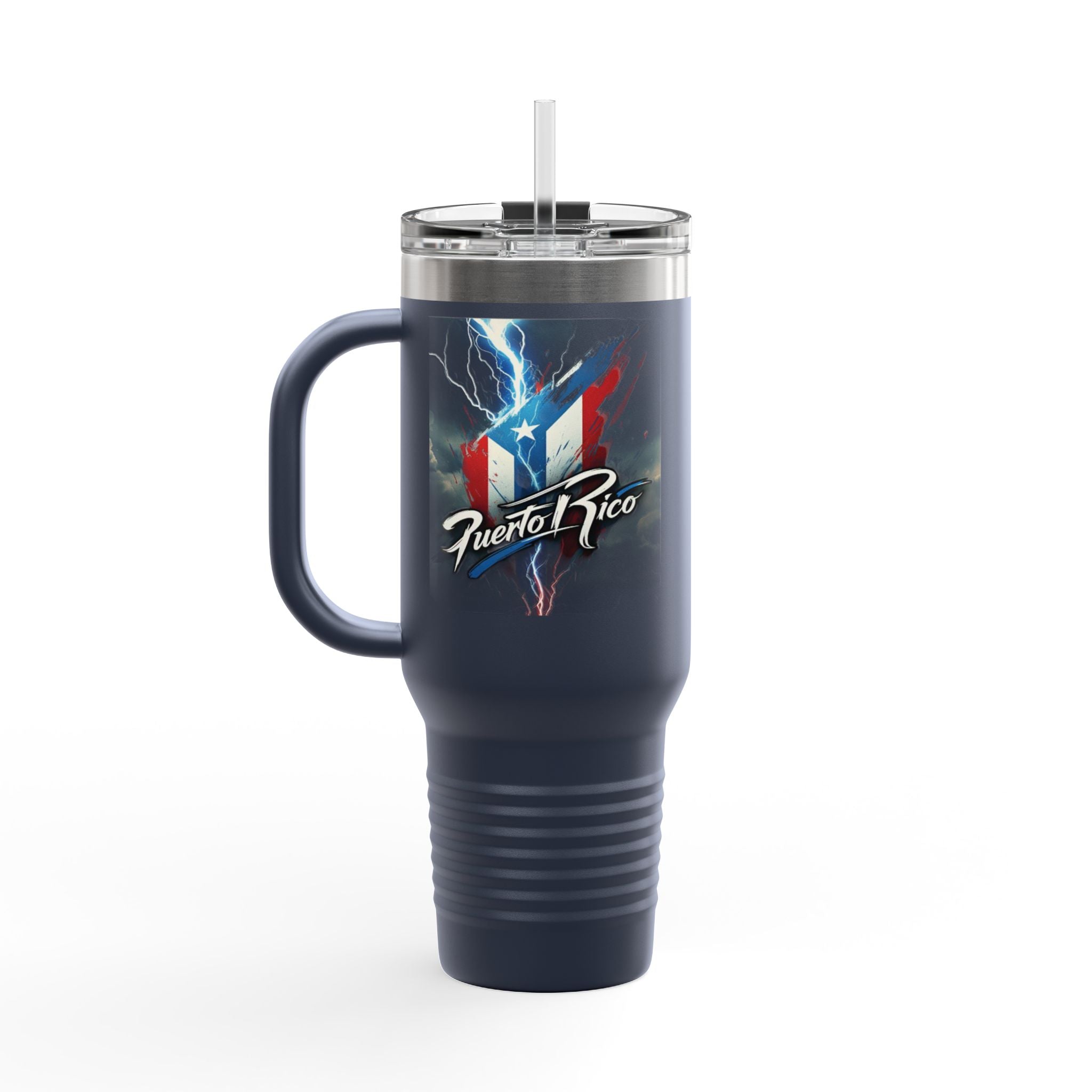 Taza de viaje con aislamiento puertorriqueño