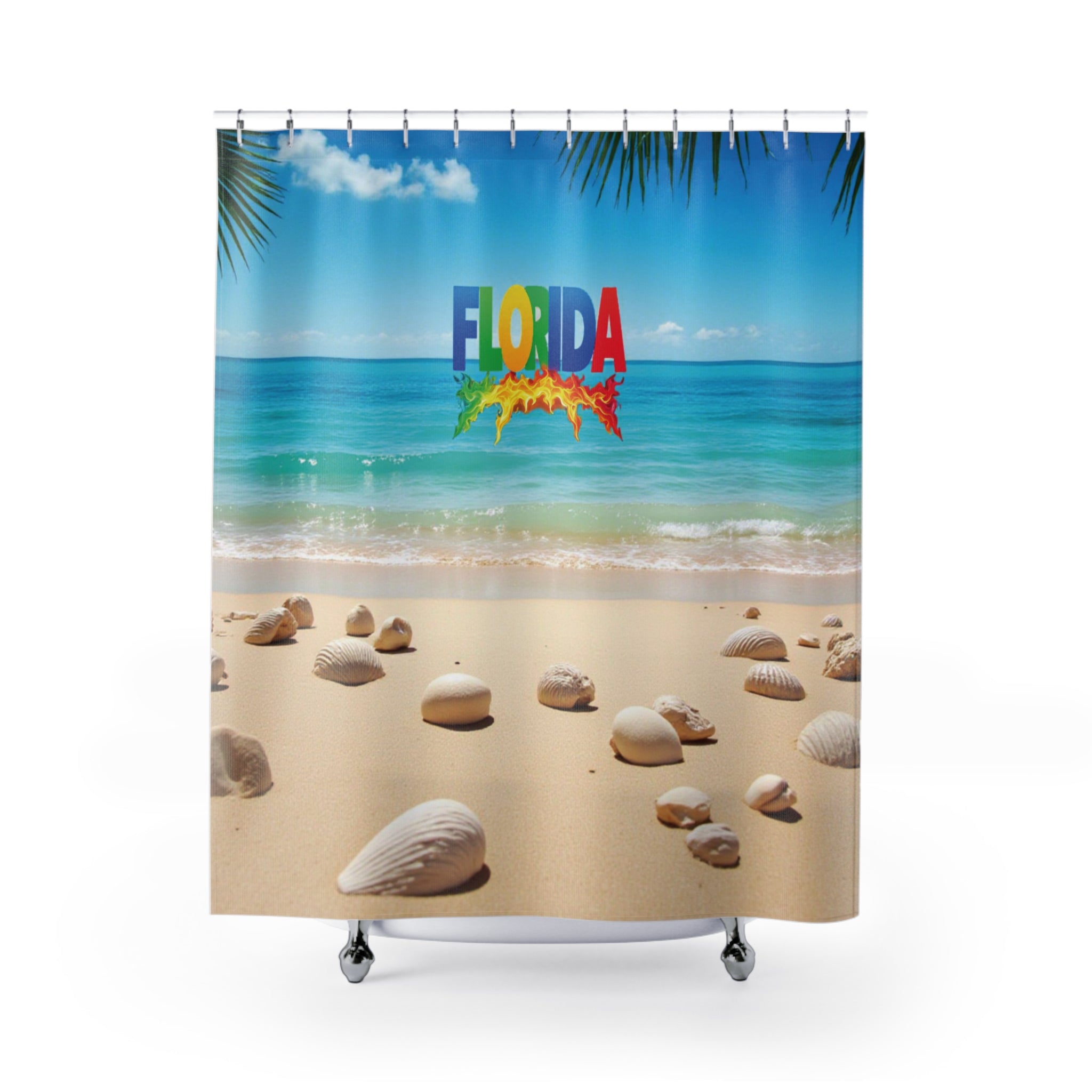 Colorful Florida Beach Shower Curtain