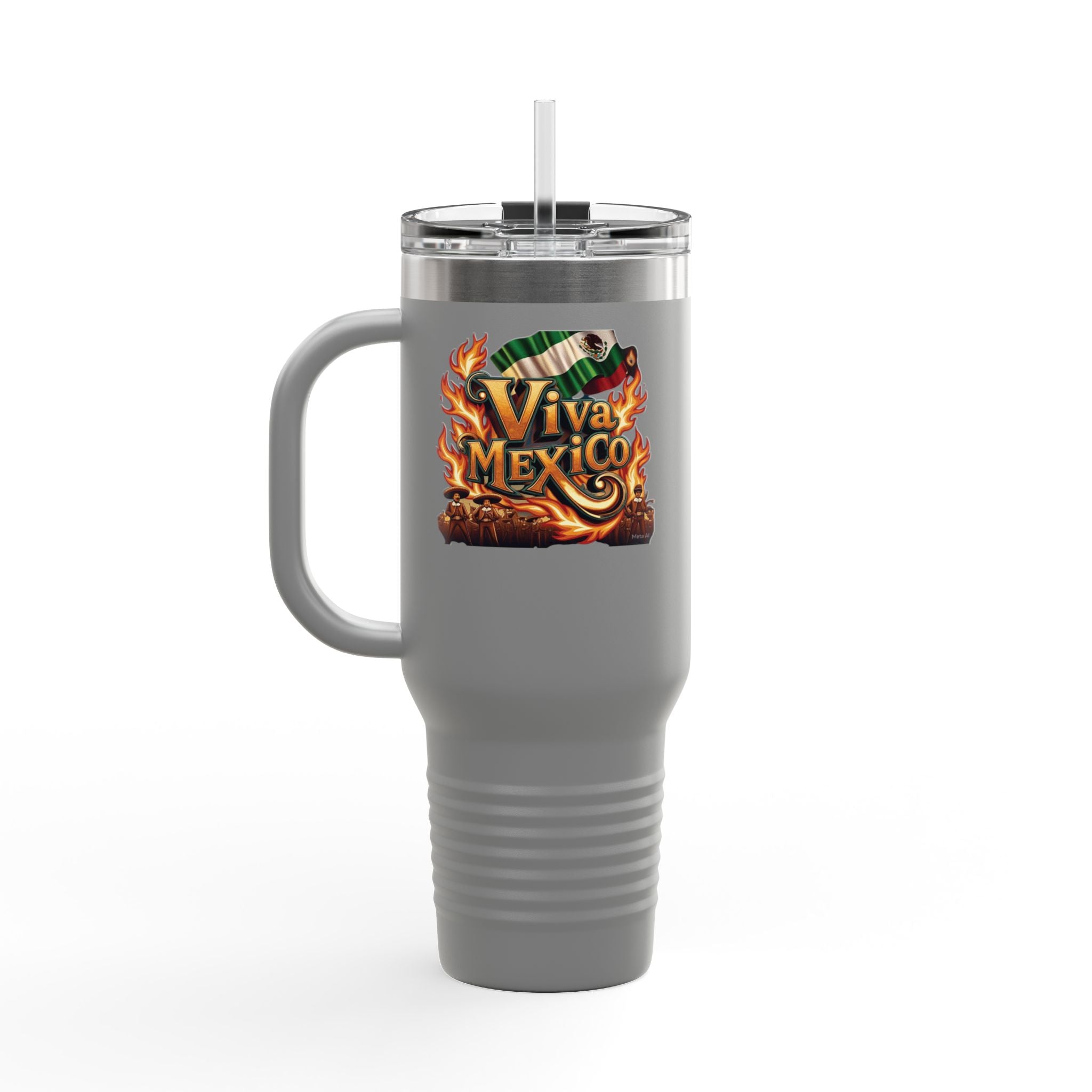 Taza térmica de viaje Viva México - 40 OZ para aventureros