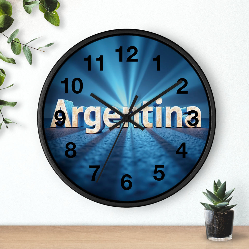 ¡Cada segundo cuenta! Un toque conmovedor y práctico para cualquier habitación con este reloj de pared único y de alta calidad, diseño Argentino.