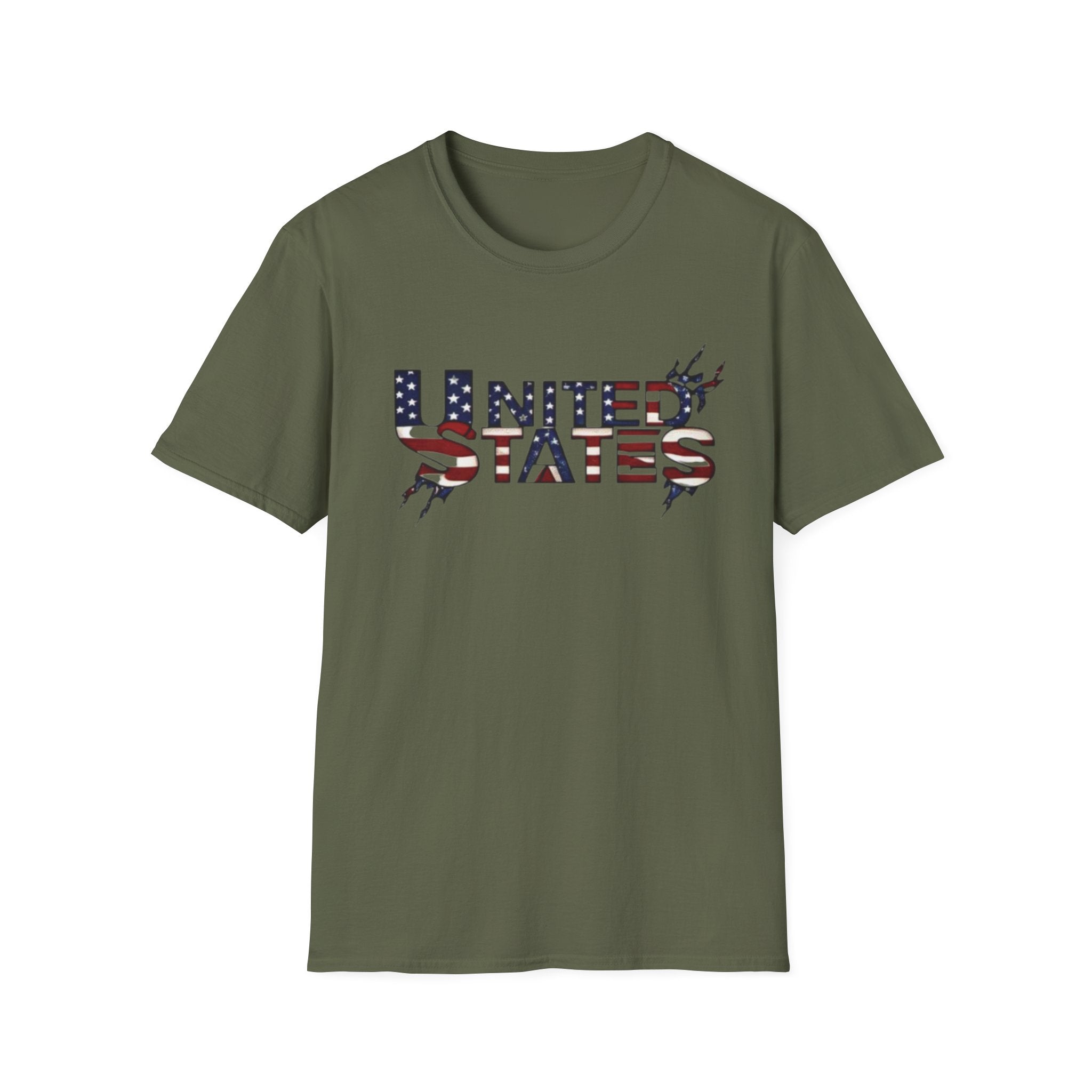 Patriotic USA T-Shirt - Unisex Softstyle Tee for Independence Day