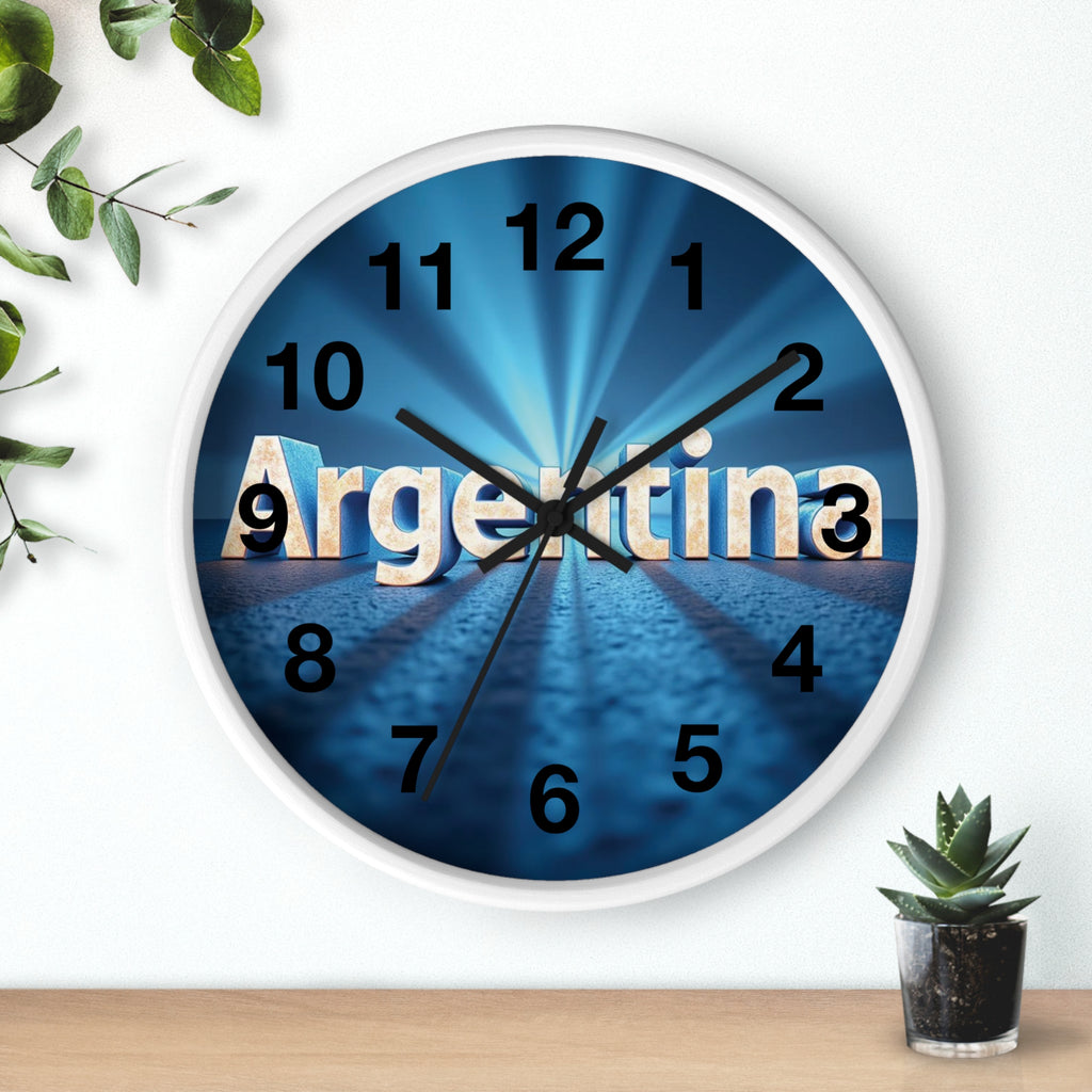 ¡Cada segundo cuenta! Un toque conmovedor y práctico para cualquier habitación con este reloj de pared único y de alta calidad, diseño Argentino.