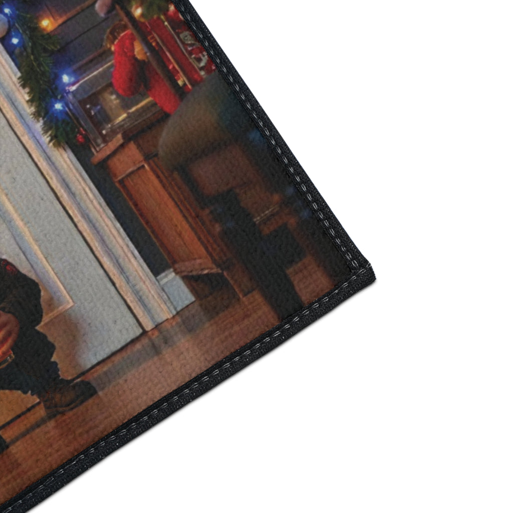 Funny Christmas Doormat "We Don’t Allow Drunk People In My House" – Heavy Duty Holiday Floor Mat