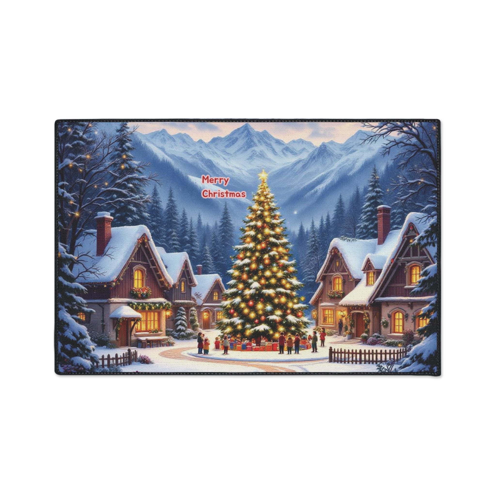 Christmas-Themed Heavy Duty Floor Mat - Cozy Holiday Decor