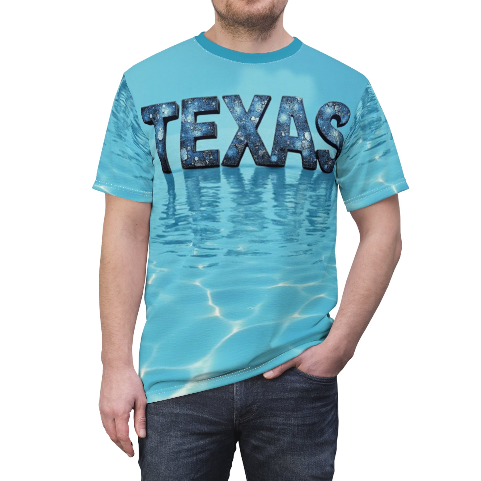 Texas Water-Themed Unisex Tee, Chill Vibes, Perfect for Summer, Beachwear, Outdoor Activities, Gift for Texas Lovers
