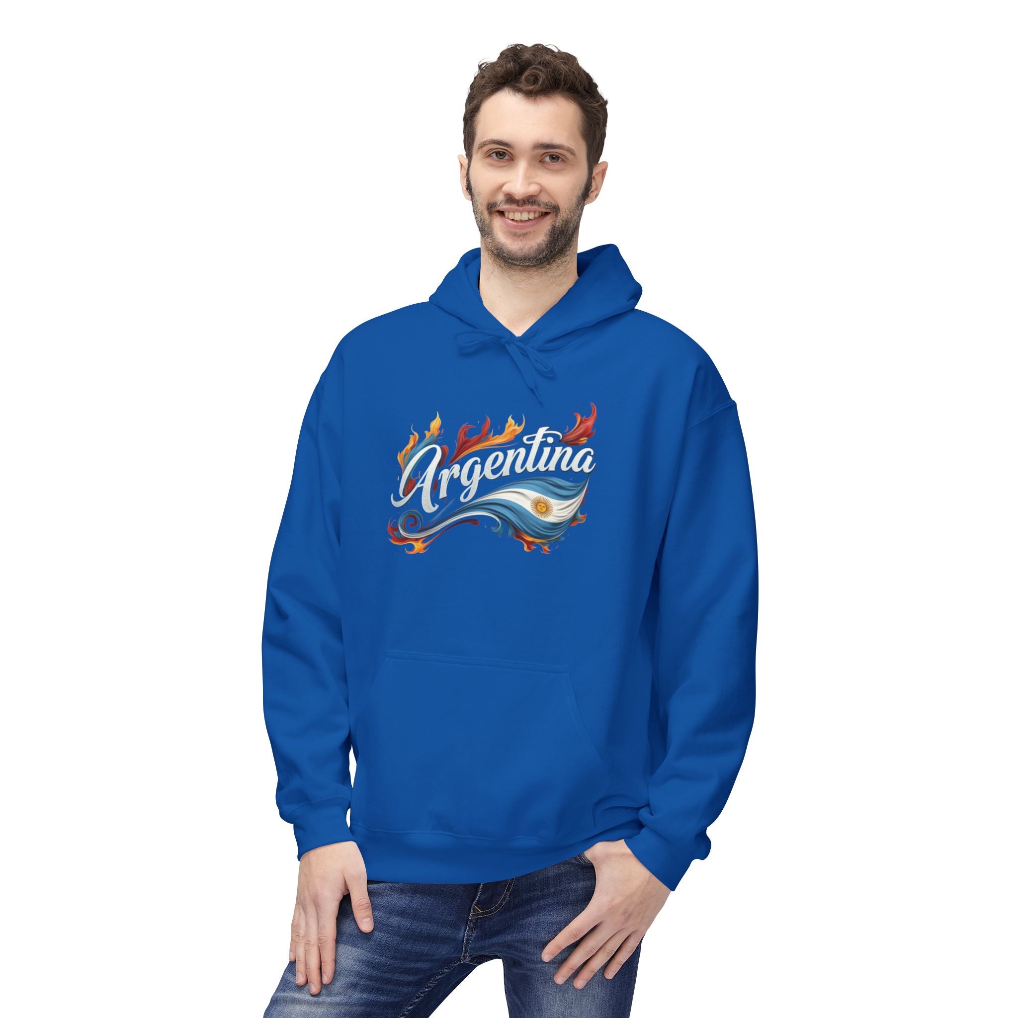 Argentina Flames Fleece Hoodie