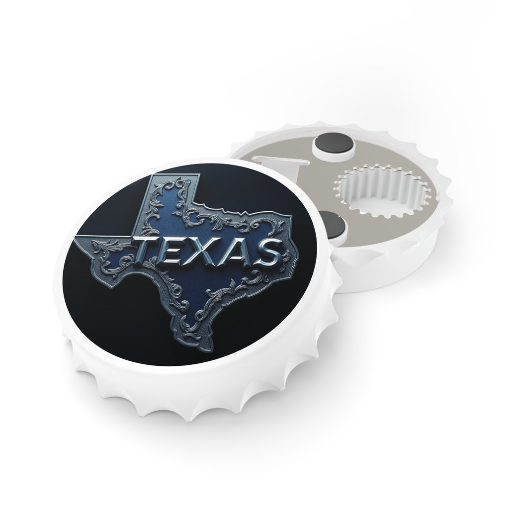 Texas-Themed Bottle Opener, Rustic Kitchen Accessory, Gift for Beer Lovers, Souvenir for Texan Celebrations, Unique Housewarming Gift 