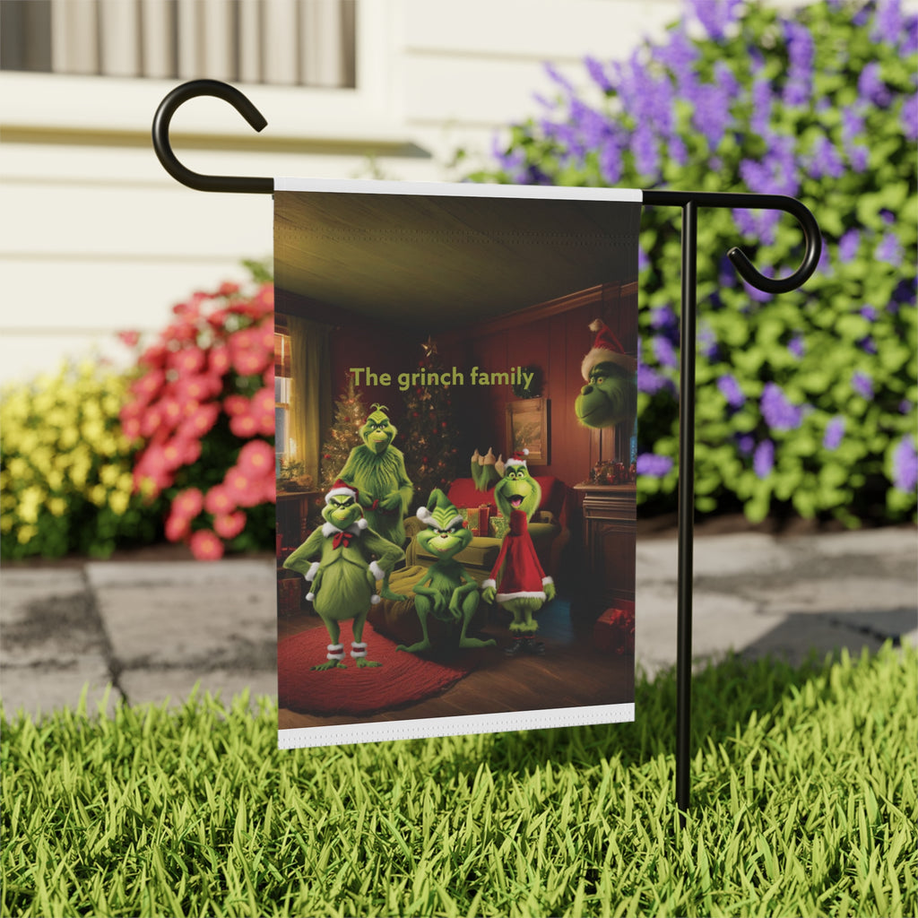 Banner - Grinch Family Garden &amp; House Welcome Sign 