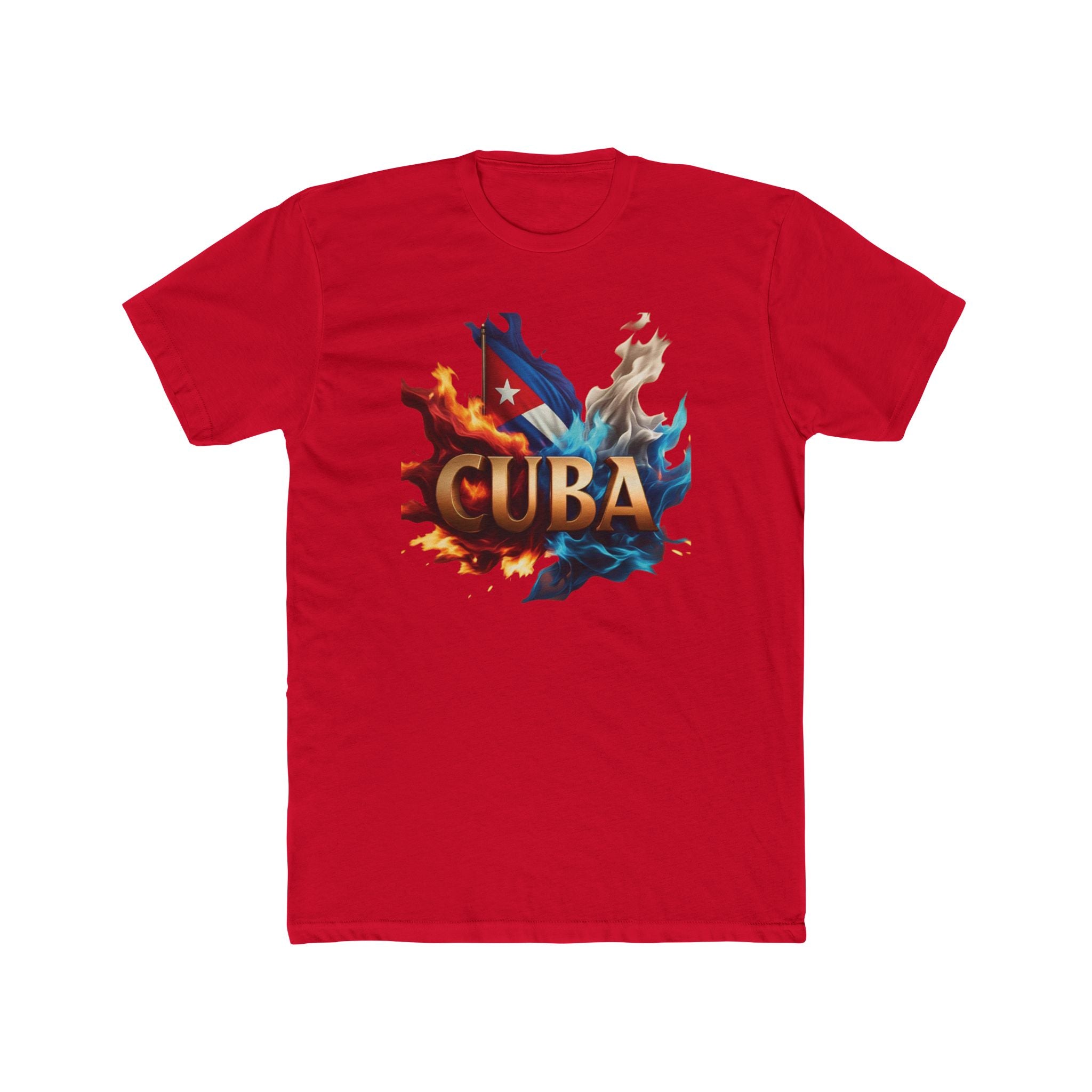 Camiseta Cuba Flames - Camiseta unisex para amantes de los viajes y la cultura