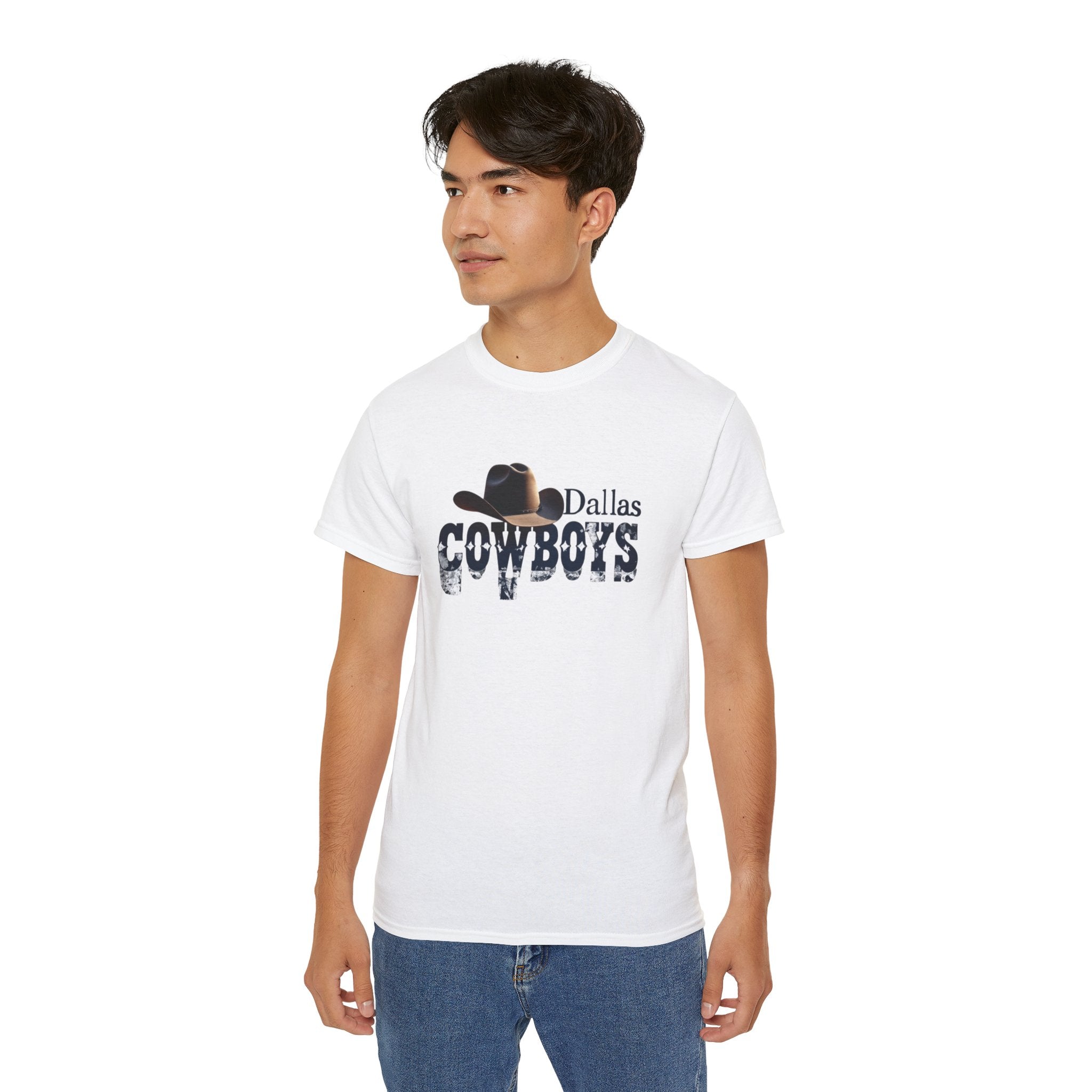 Dallas Cowboys Unisex Ultra Cotton Tee - Perfect for Game Day, Sports Fans, Casual Wear, Gifts, NFL Merchandise